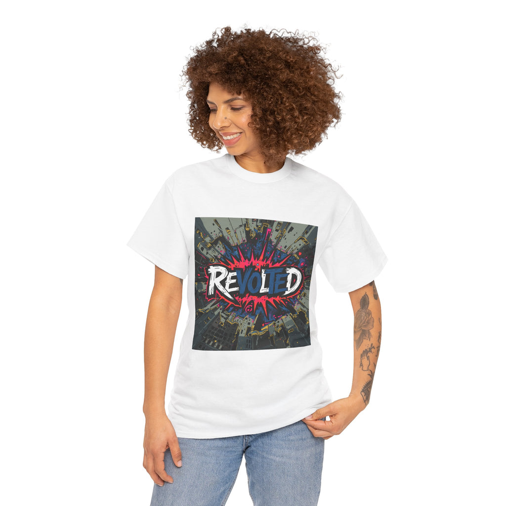Revolted, VOTE - Cityscape Light Unisex Heavy Cotton Tee