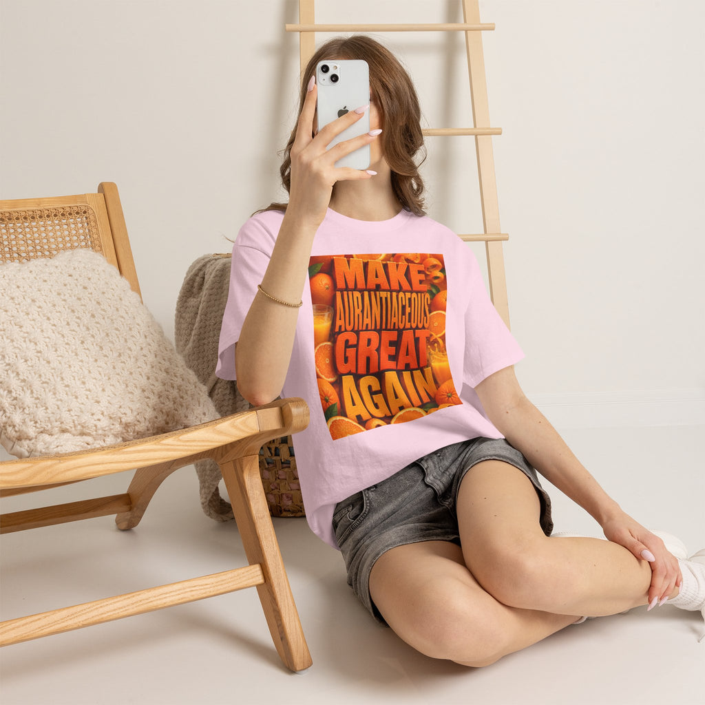 Make Aurantiaceous Great Again - Light Unisex Heavy Cotton Tee