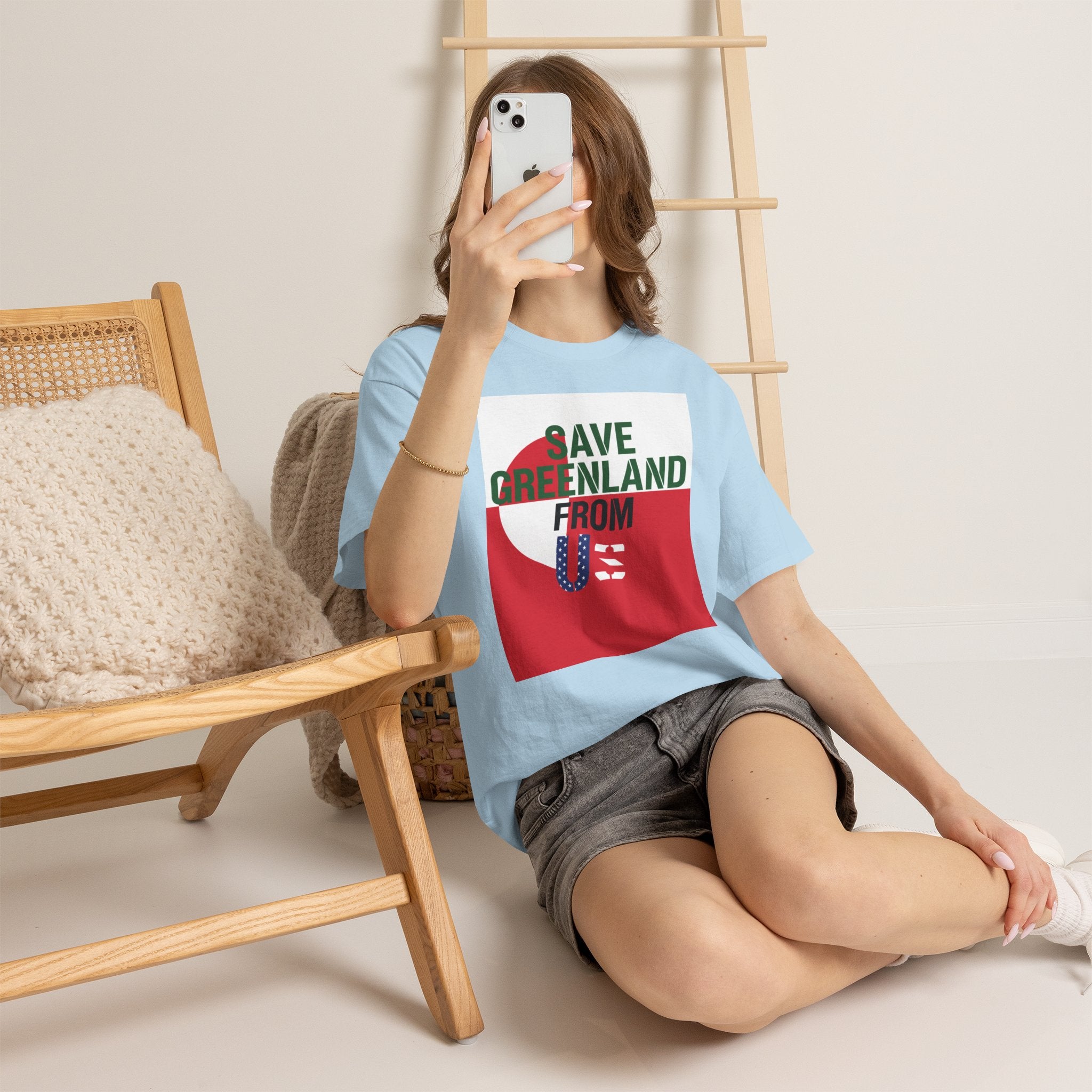 Save Greenland From US Light - Unisex Heavy Cotton Tee
