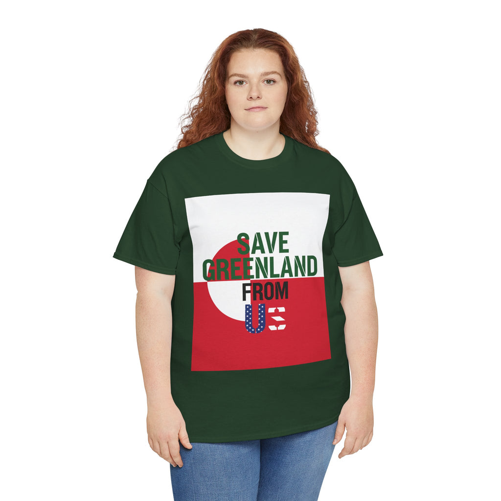 Save Greenland From US - Dark Unisex Heavy Cotton Tee