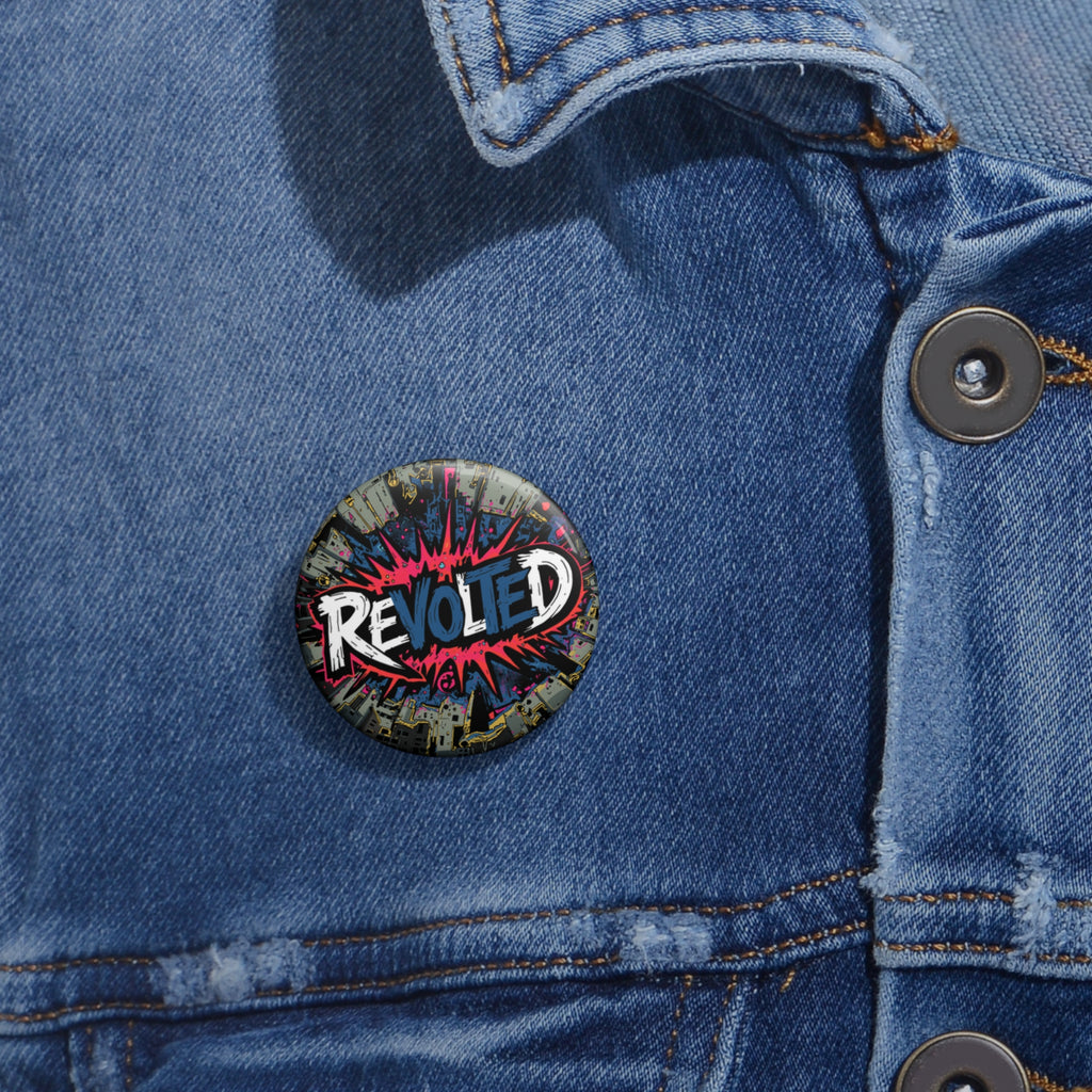 Revolted, VOTE - Cityscape Custom Pin Buttons
