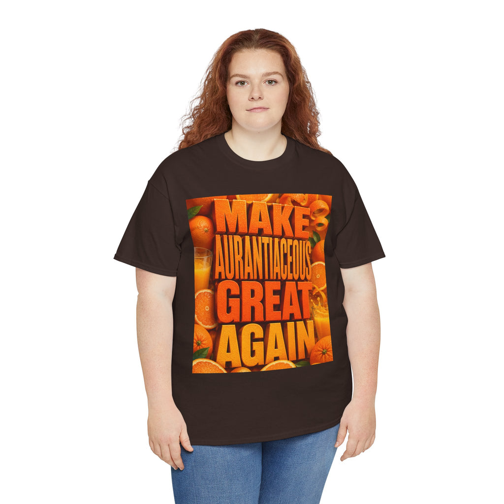 Make Aurantiaceous Great Again - Dark Unisex Heavy Cotton Tee