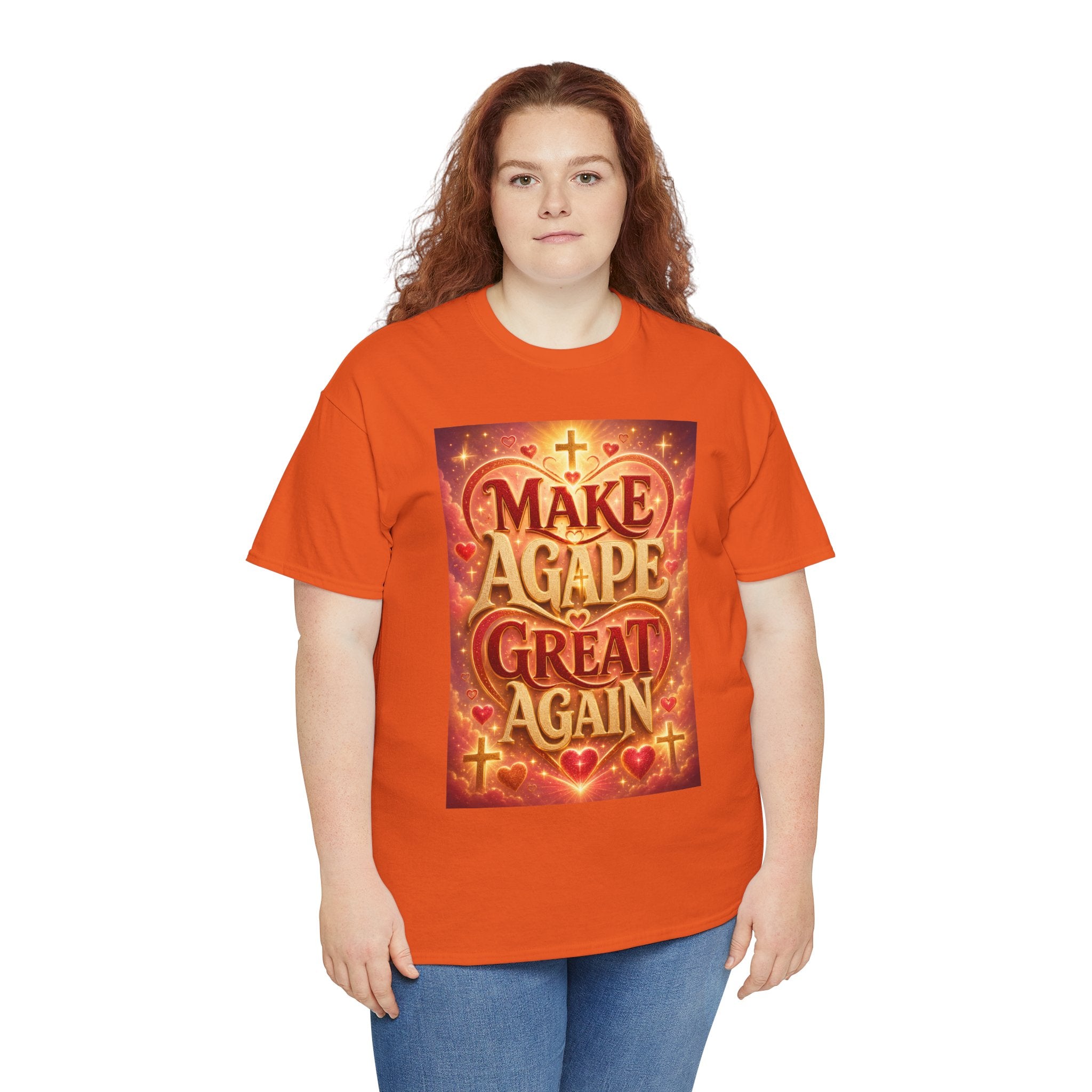 Make Agape Great Again - Dark Unisex Heavy Cotton Tee