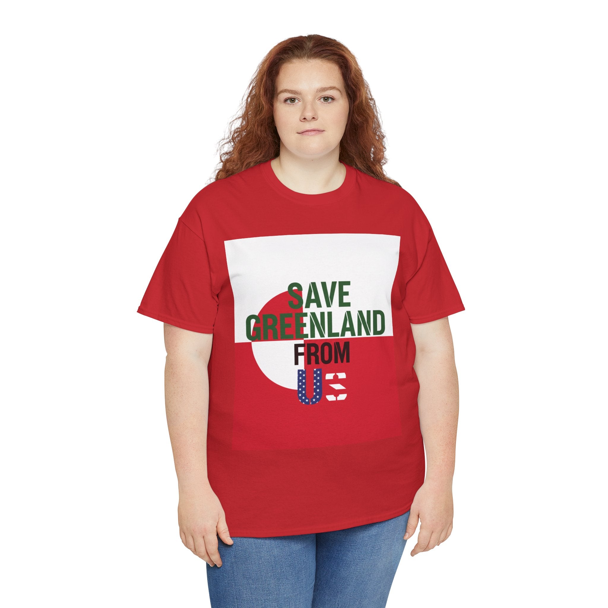 Save Greenland From US - Dark Unisex Heavy Cotton Tee