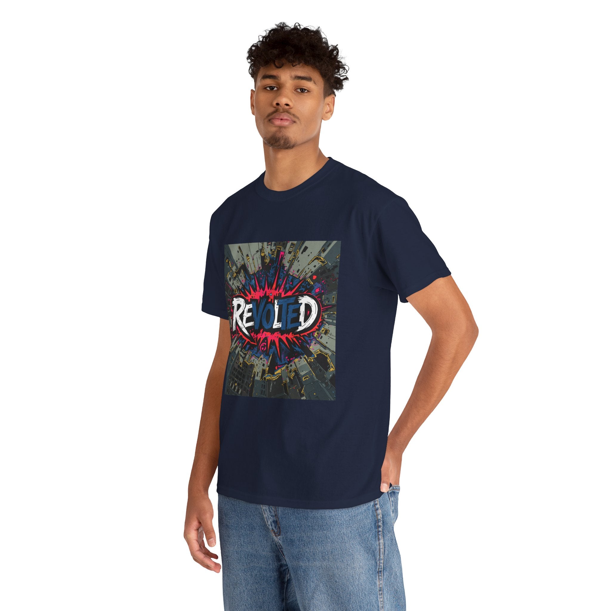Revolted, VOTE - Cityscape Dark Unisex Heavy Cotton Tee
