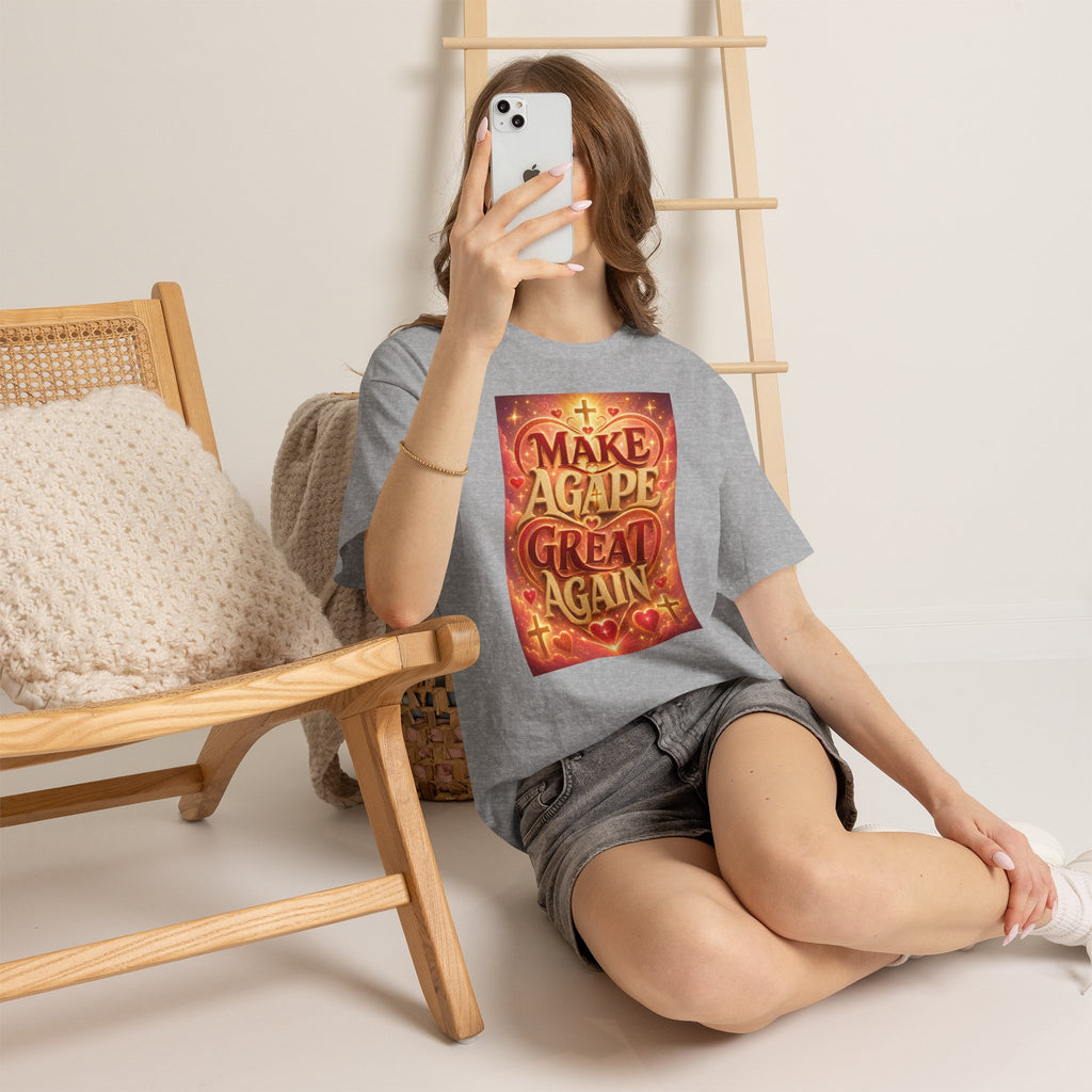 Make Agape Great Again - Light Unisex Heavy Cotton Tee