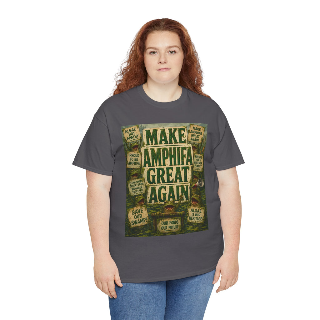 Make AMPHIFA Great Again - Dark Unisex Heavy Cotton Tee