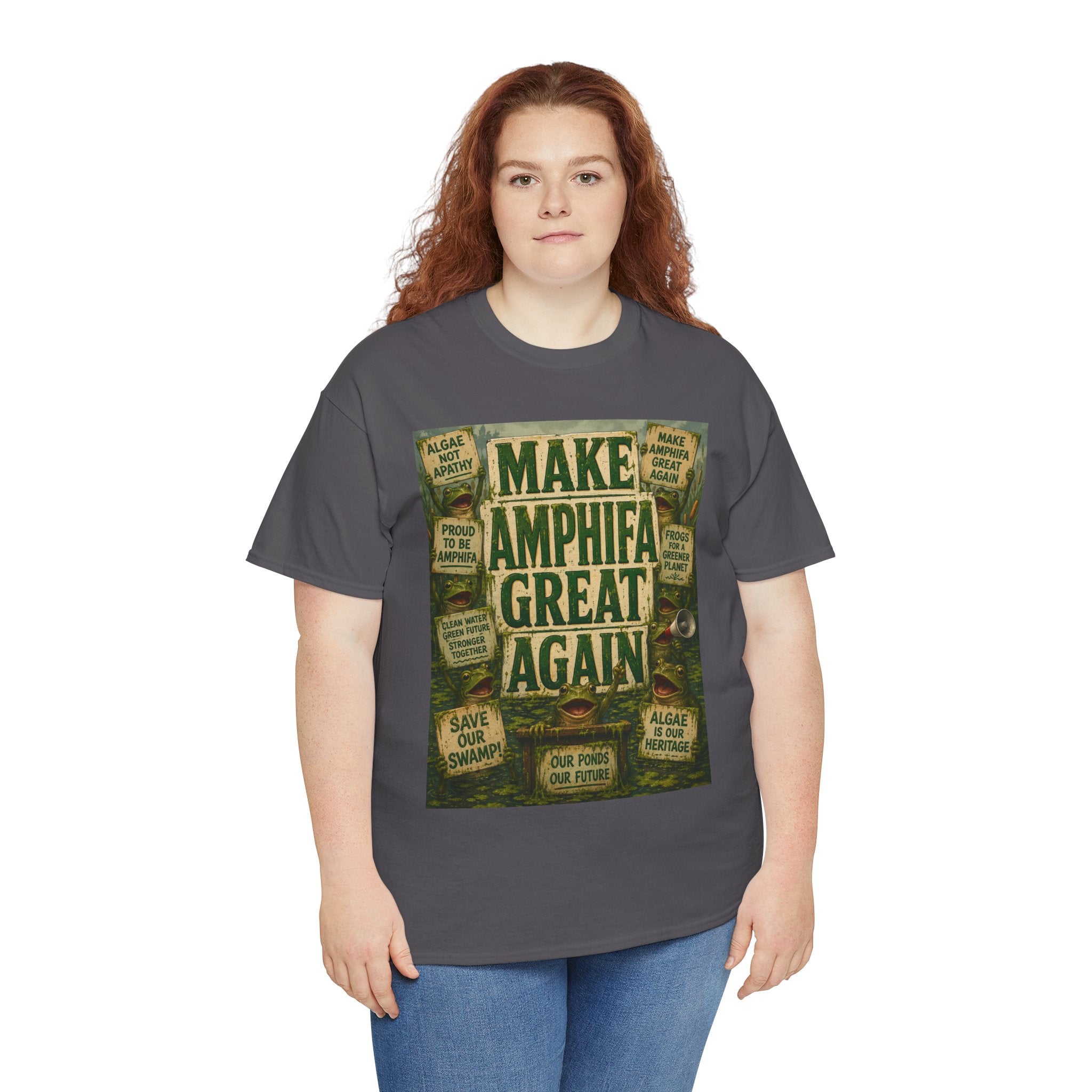 Make AMPHIFA Great Again - Dark Unisex Heavy Cotton Tee