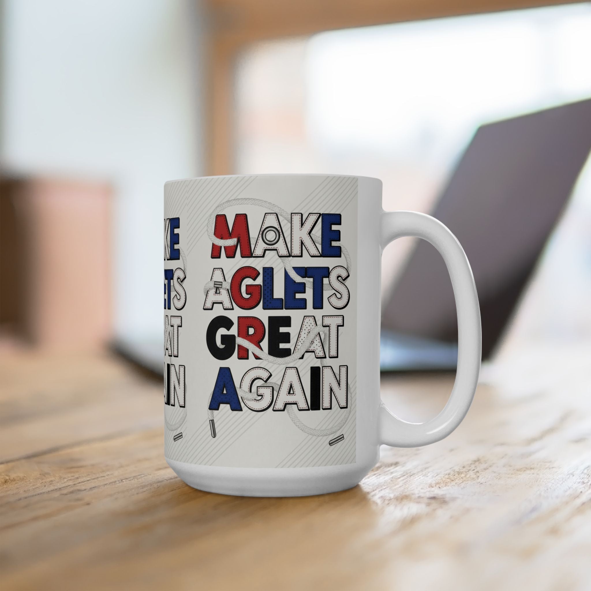 Make Aglets Great Again - Ceramic Mug, (15oz)