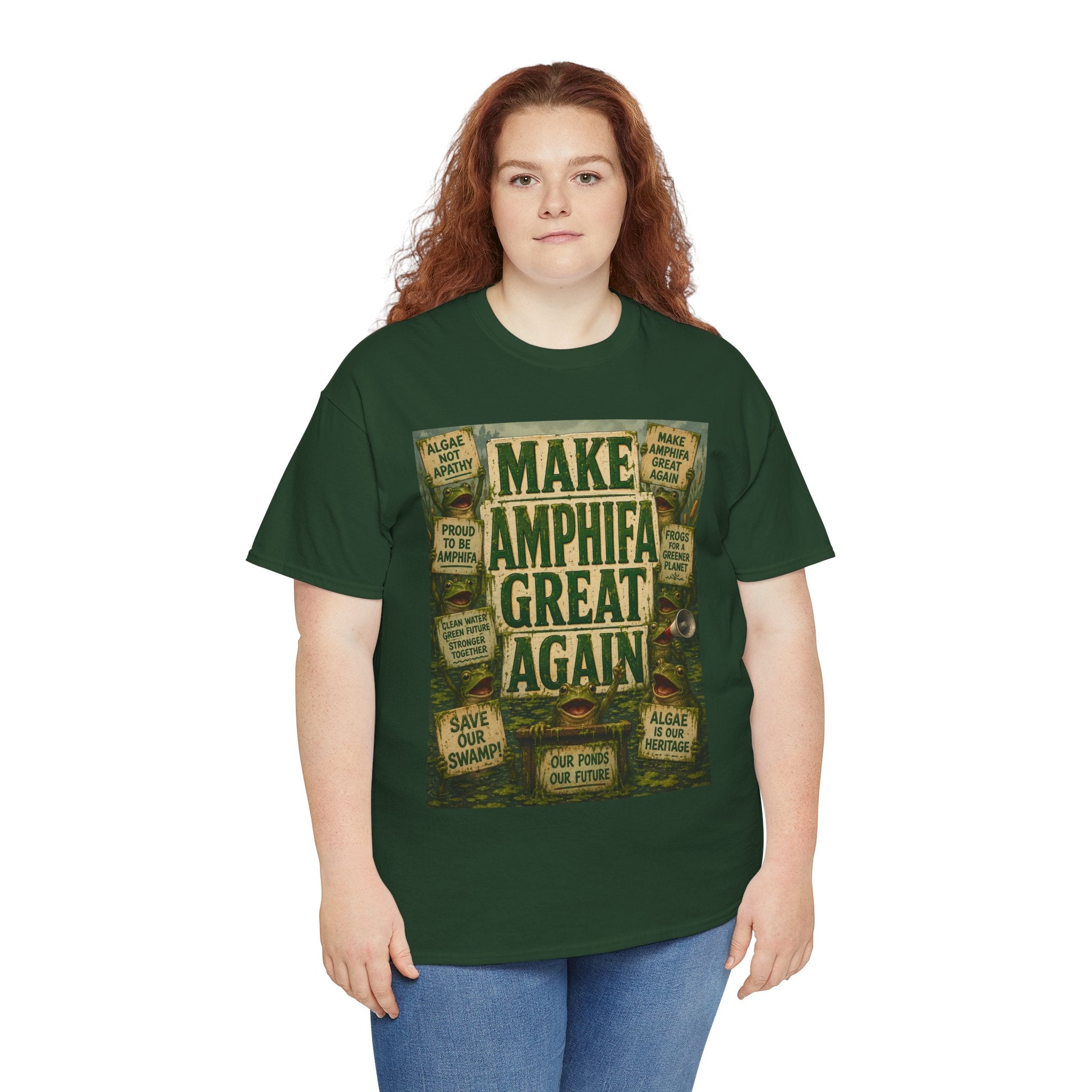 Make AMPHIFA Great Again - Dark Unisex Heavy Cotton Tee