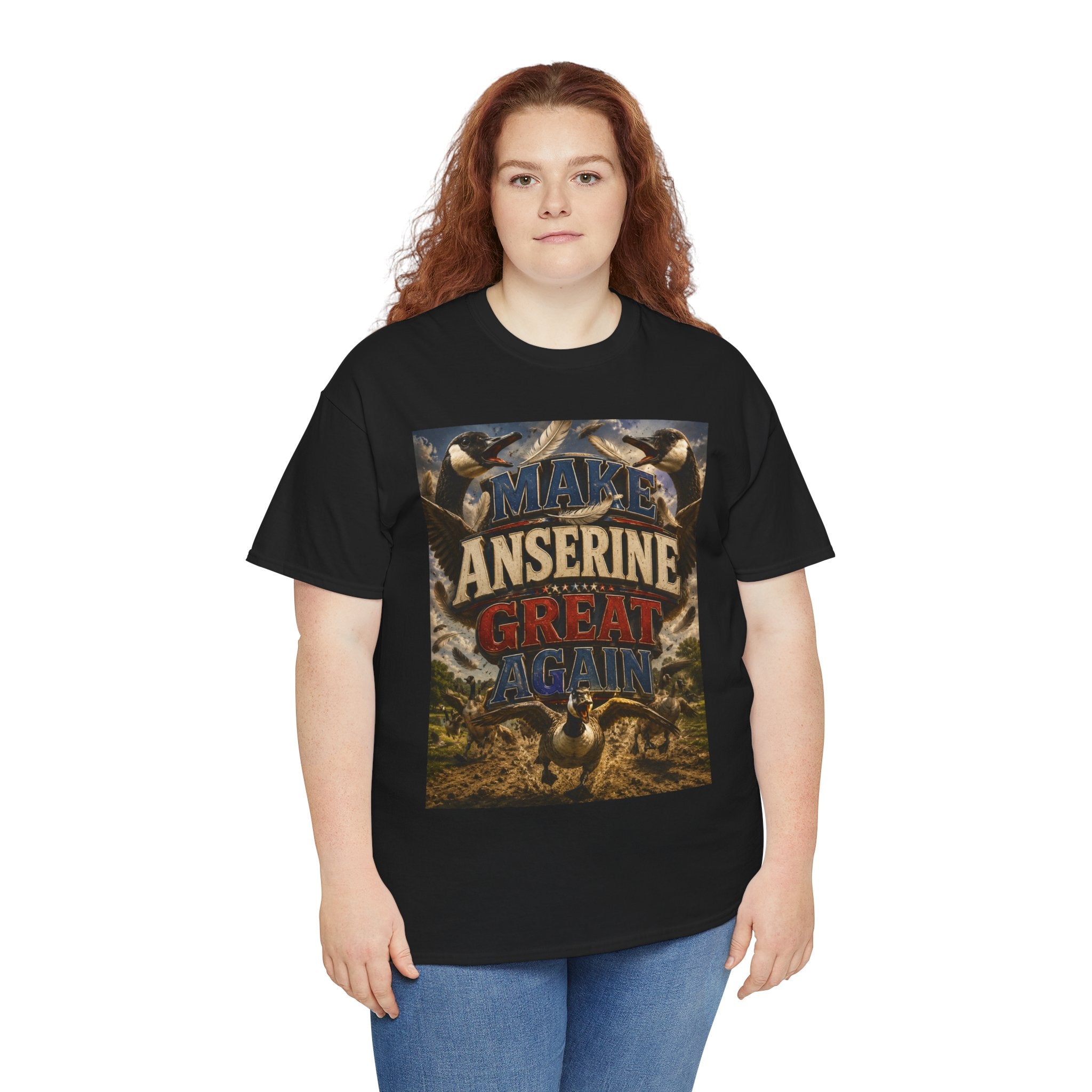 Make Anserine Great Again - Dark Unisex Heavy Cotton Tee