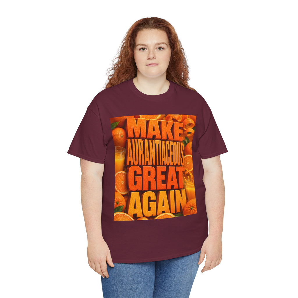 Make Aurantiaceous Great Again - Dark Unisex Heavy Cotton Tee
