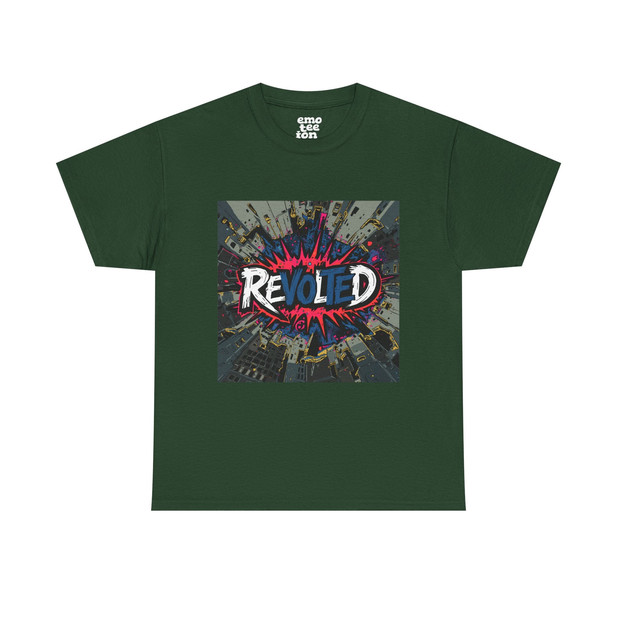 Revolted, VOTE - Cityscape Dark Unisex Heavy Cotton Tee