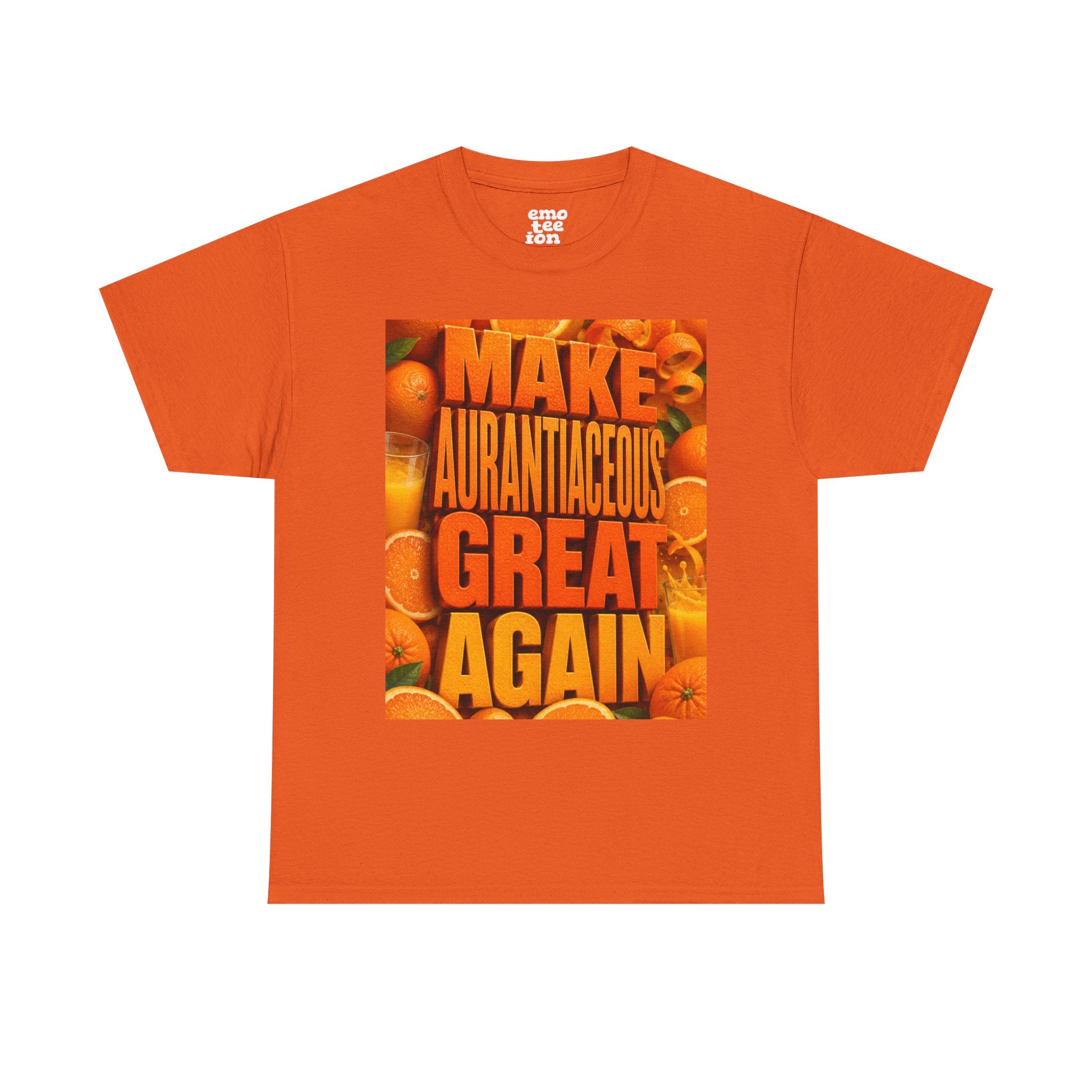 Make Aurantiaceous Great Again - Dark Unisex Heavy Cotton Tee