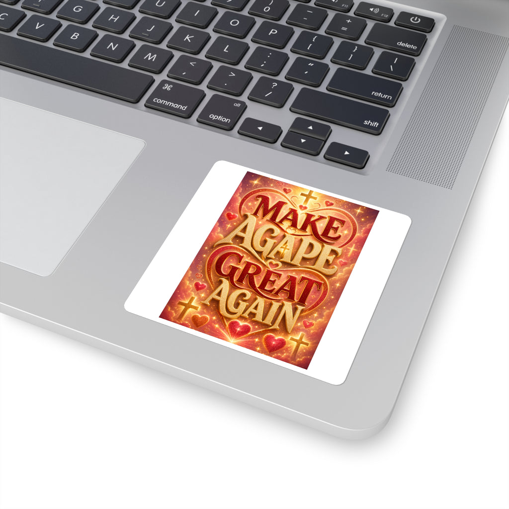 Make Agape Great Again - Square Stickers