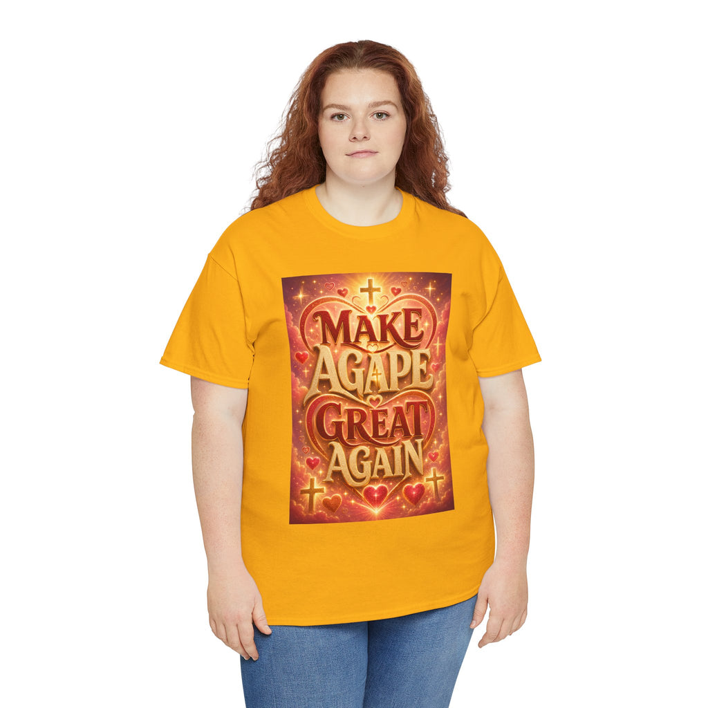 Make Agape Great Again - Dark Unisex Heavy Cotton Tee