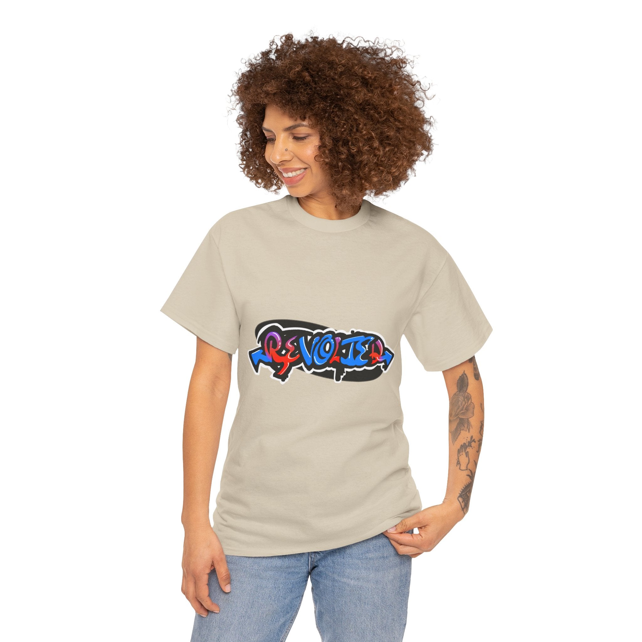 Revolted, VOTE - Graffiti Light Unisex Heavy Cotton Tee