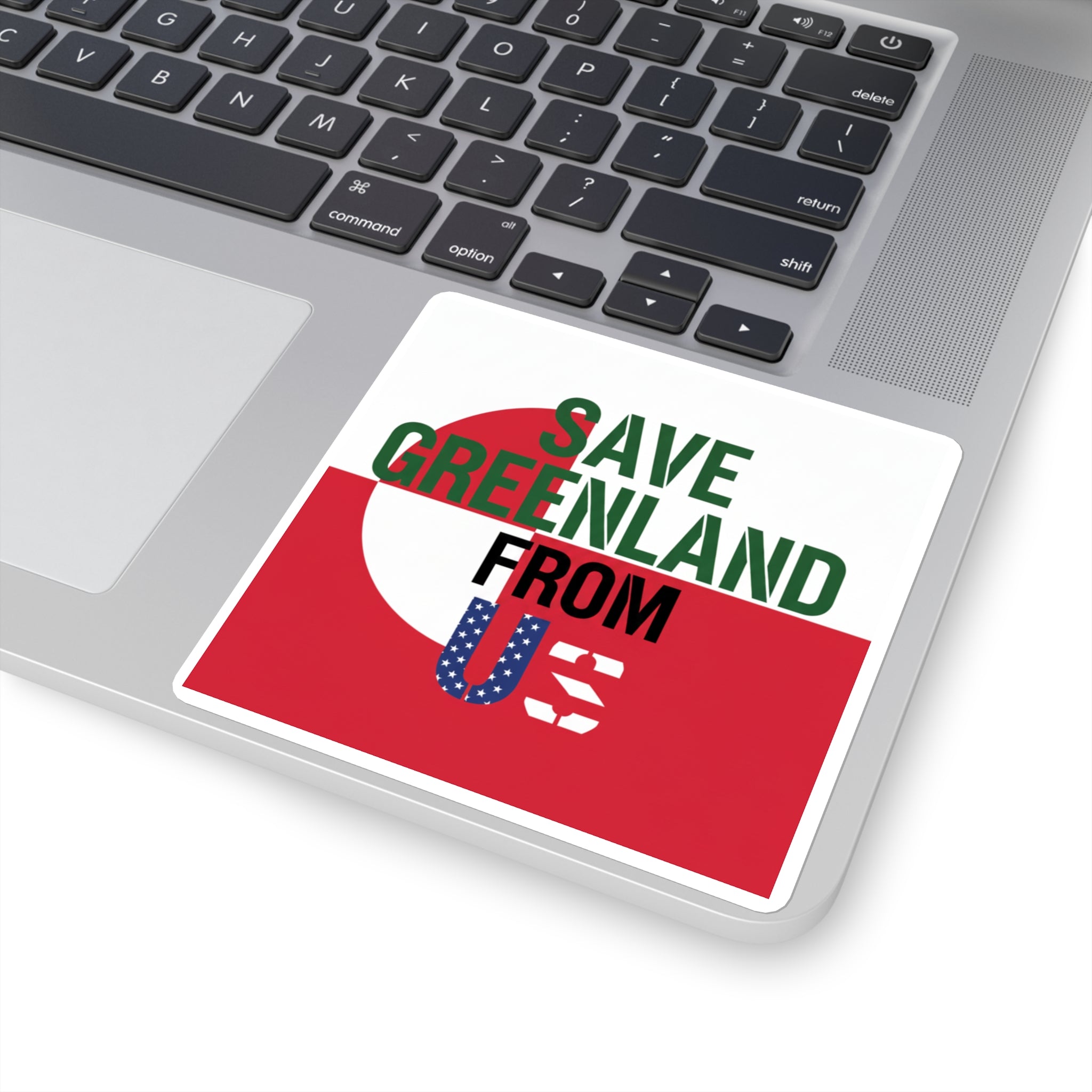 Save Greenland From US - Square Stickers