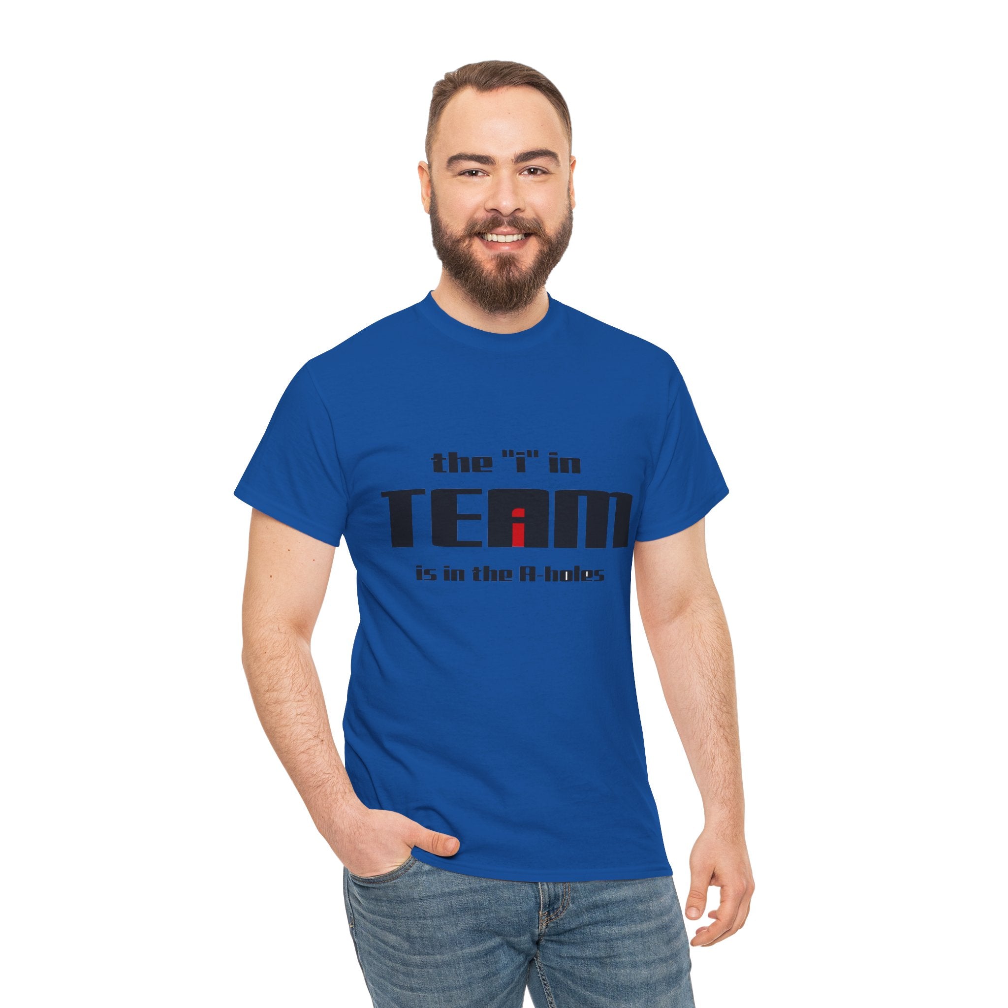 The "i" In Team - Dark Unisex Heavy Cotton Tee