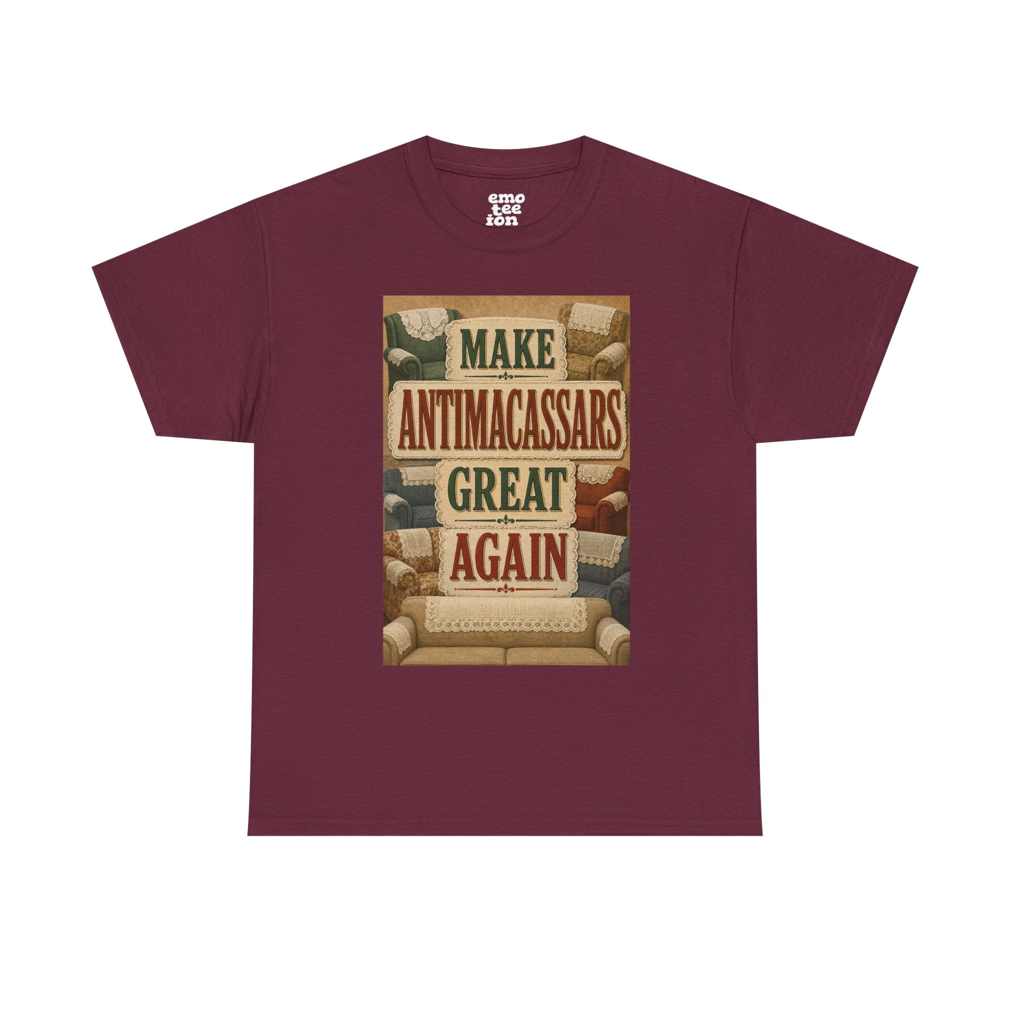 Make Antimacassars Great Again - Dark Unisex Heavy Cotton Tee