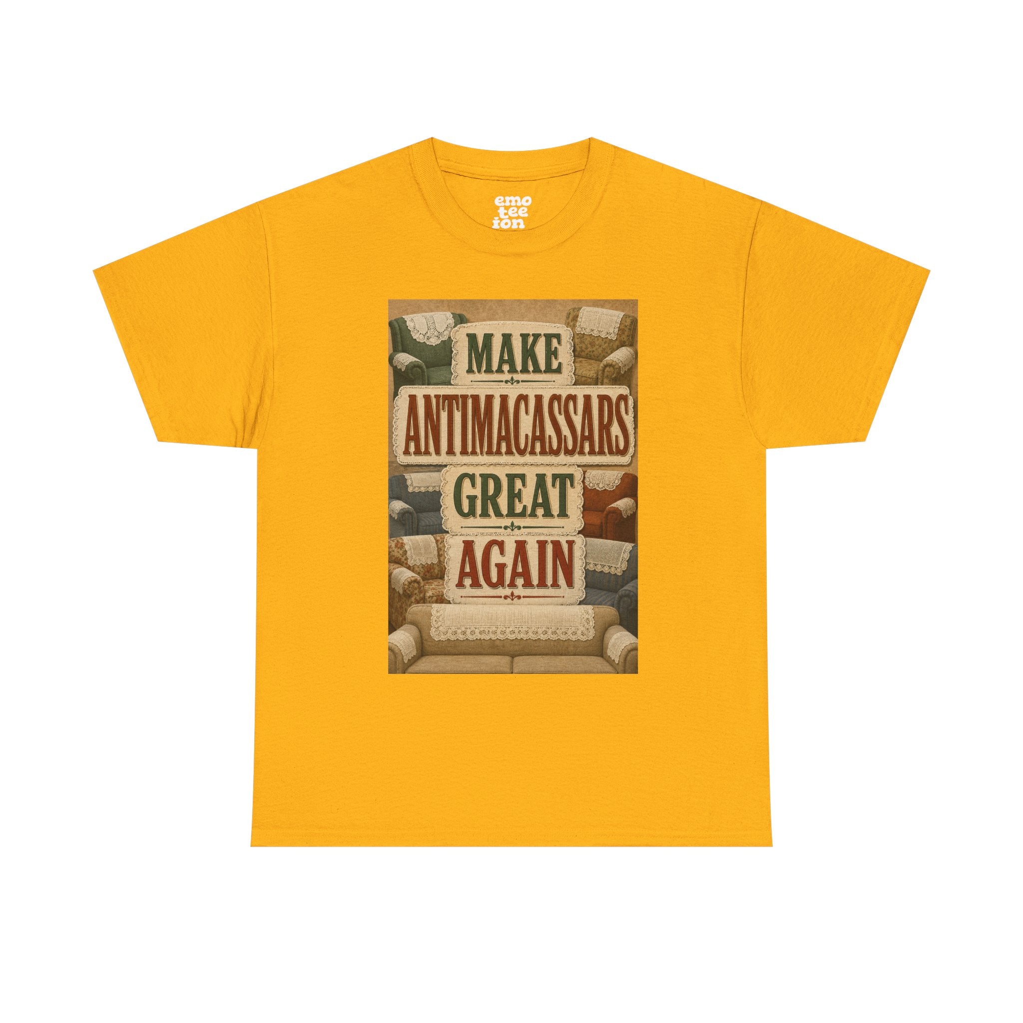Make Antimacassars Great Again - Dark Unisex Heavy Cotton Tee