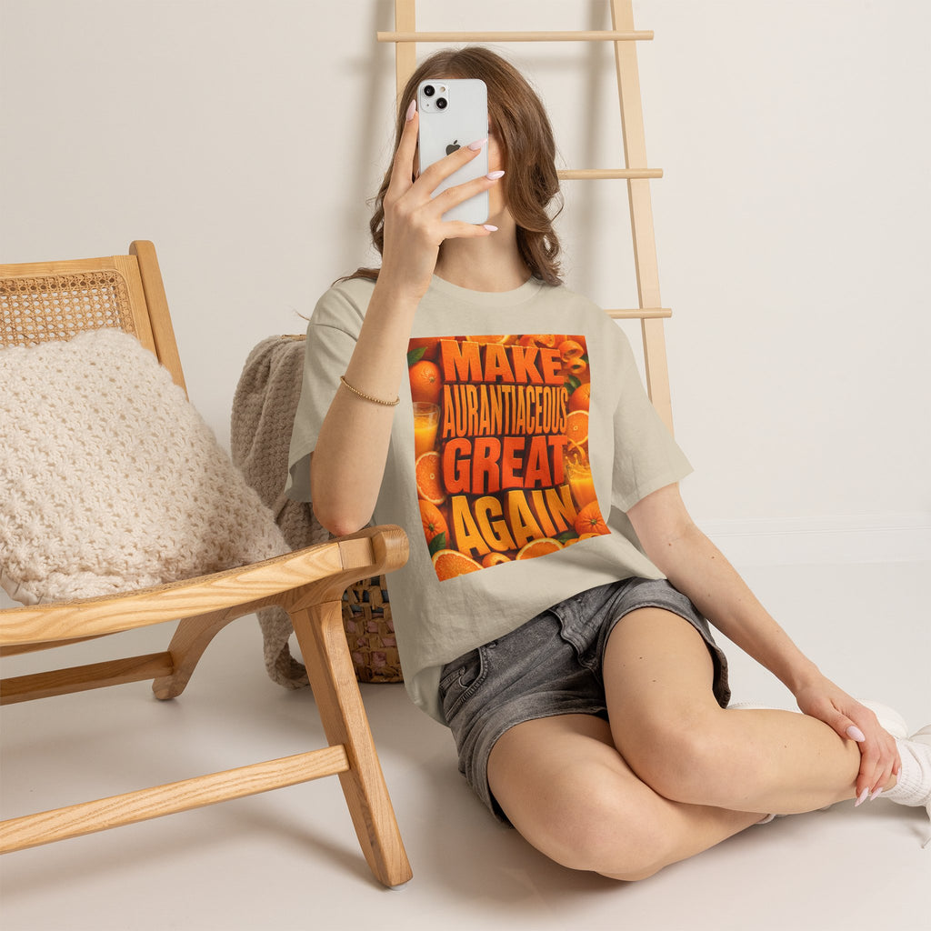 Make Aurantiaceous Great Again - Light Unisex Heavy Cotton Tee