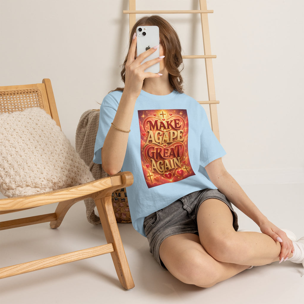 Make Agape Great Again - Light Unisex Heavy Cotton Tee