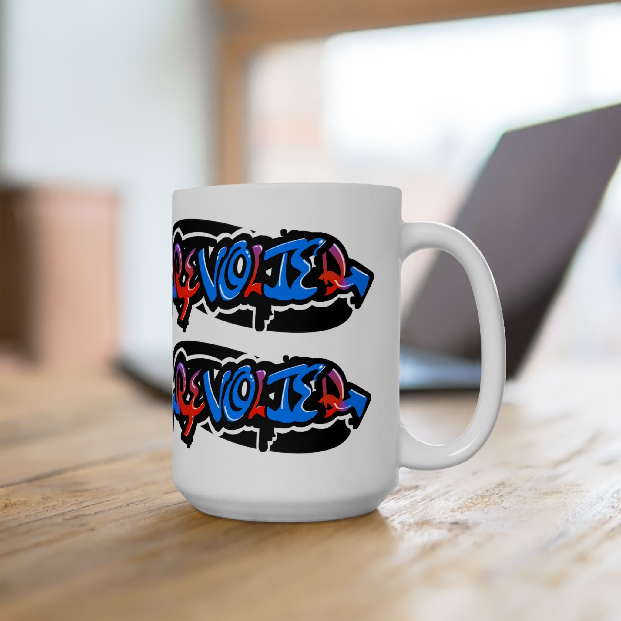 Revolted, VOTE - Graffiti Ceramic Mug, (15oz)