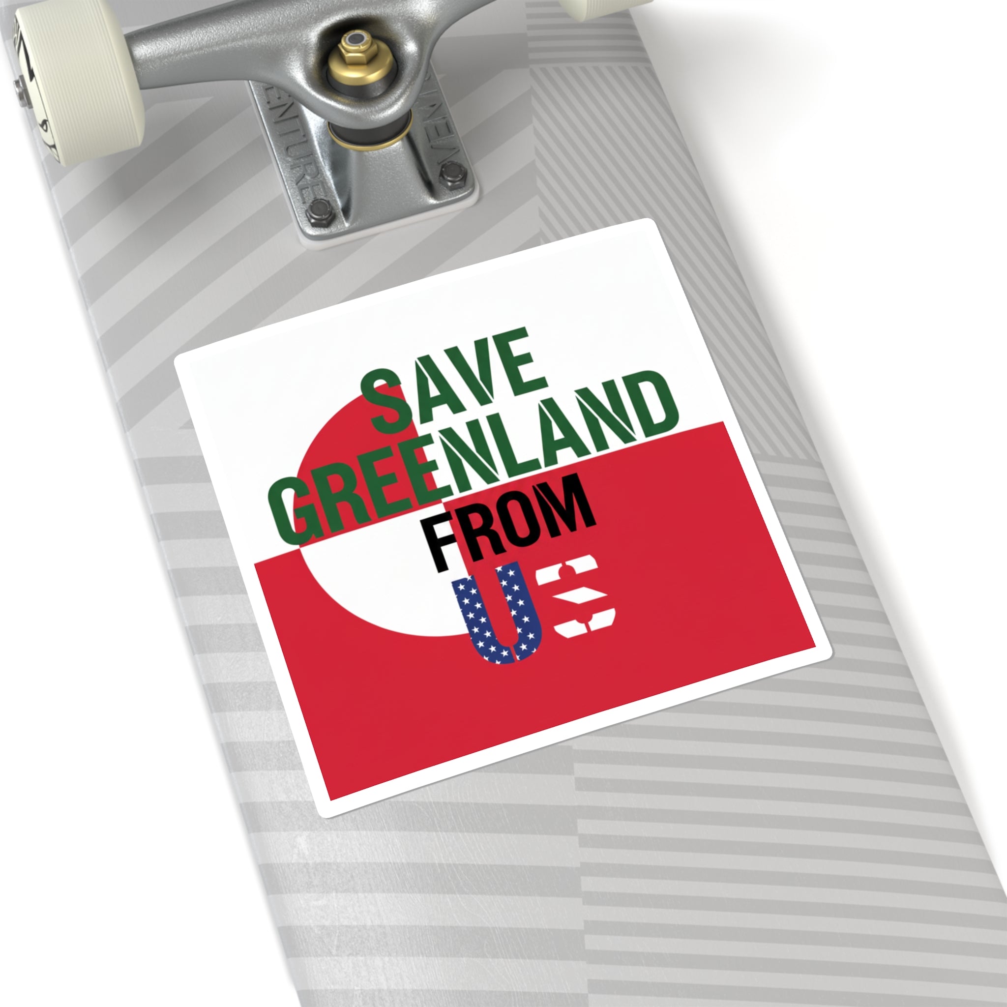 Save Greenland From US - Square Stickers
