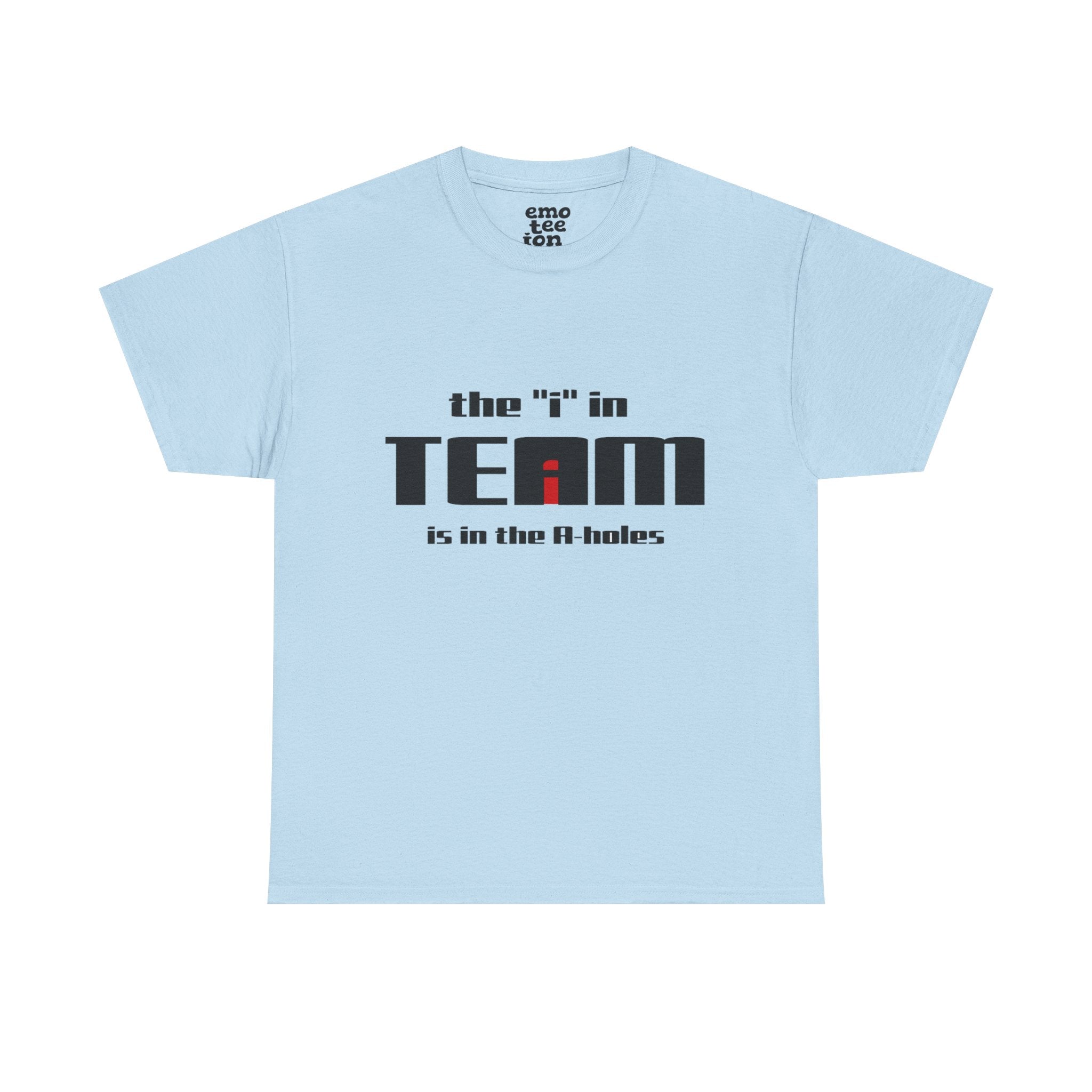 The "i" in TEAM - Light Unisex Heavy Cotton Tee