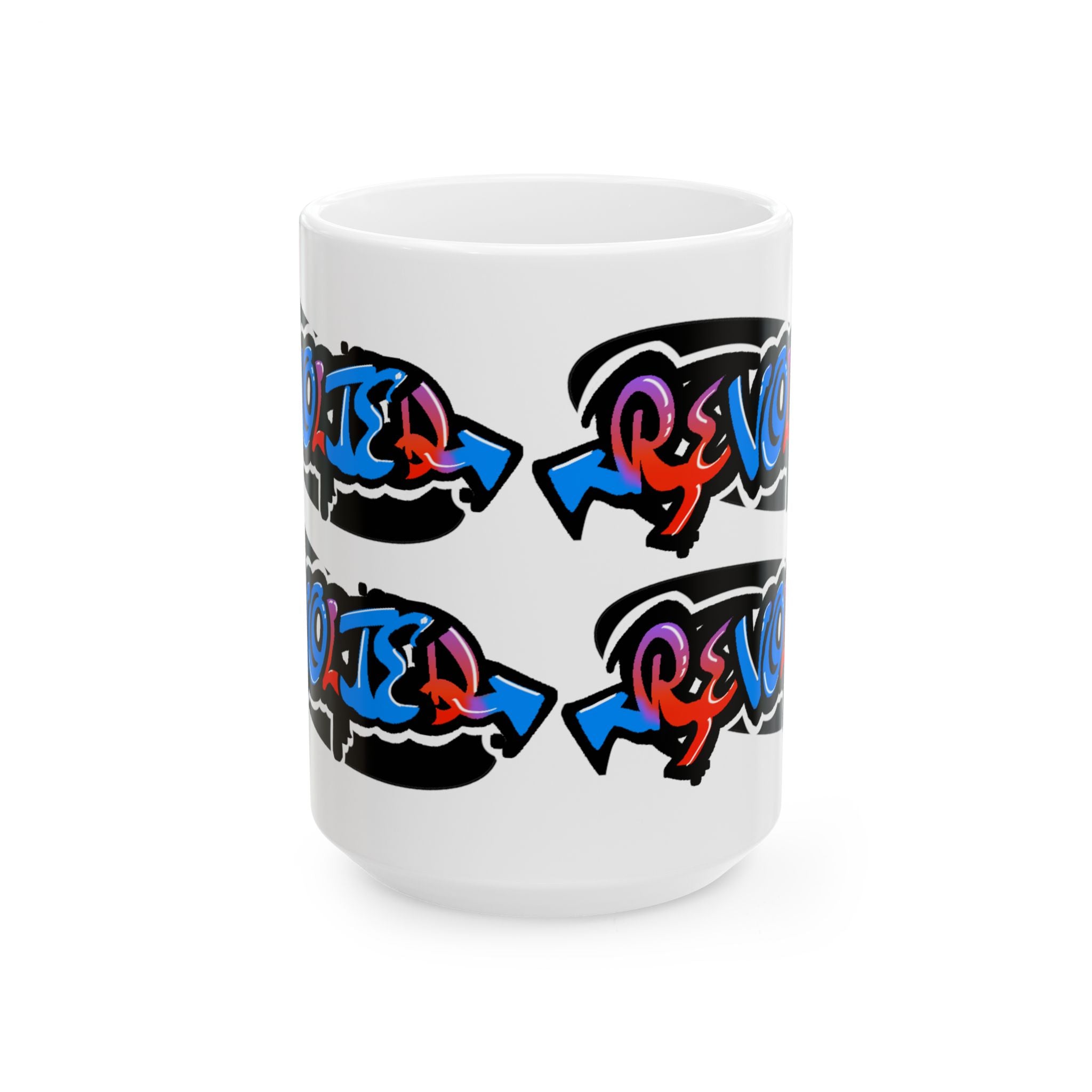 Revolted, VOTE - Graffiti Ceramic Mug, (15oz)