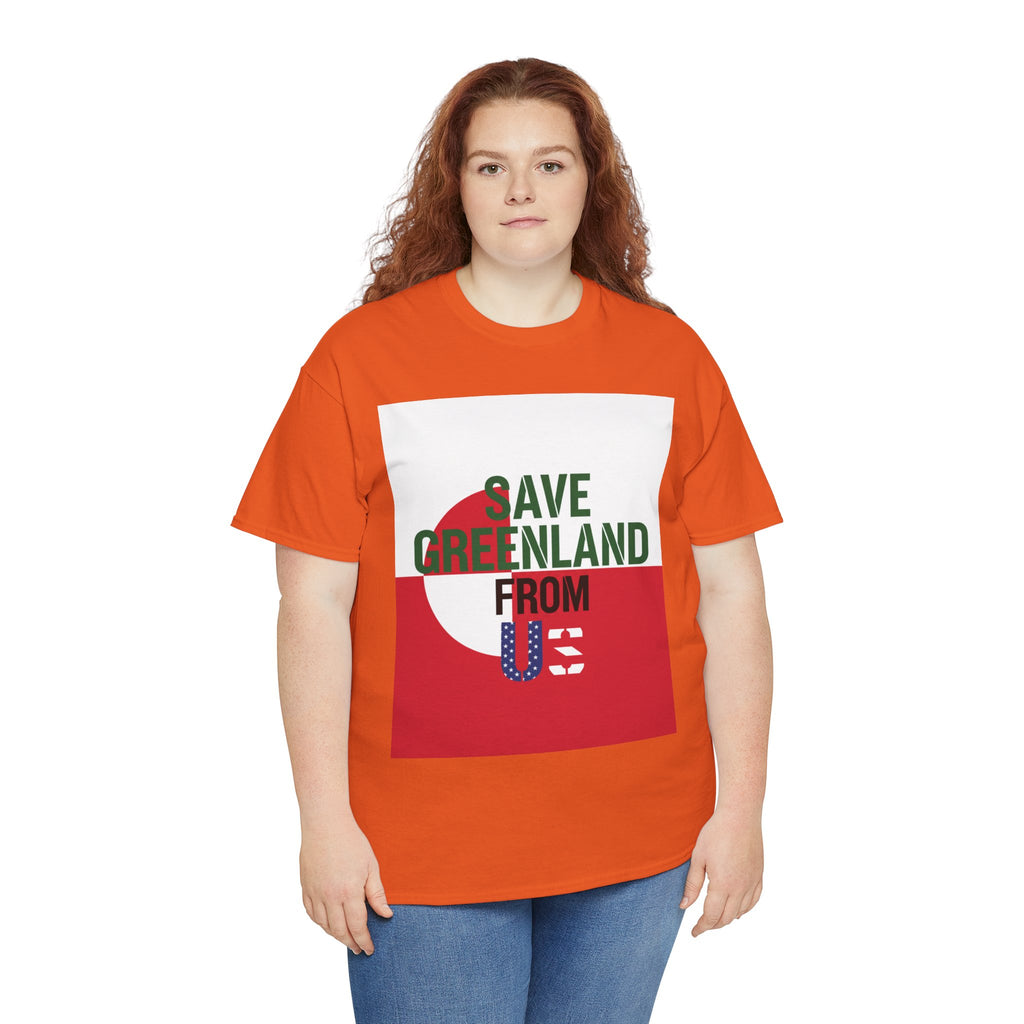 Save Greenland From US - Dark Unisex Heavy Cotton Tee