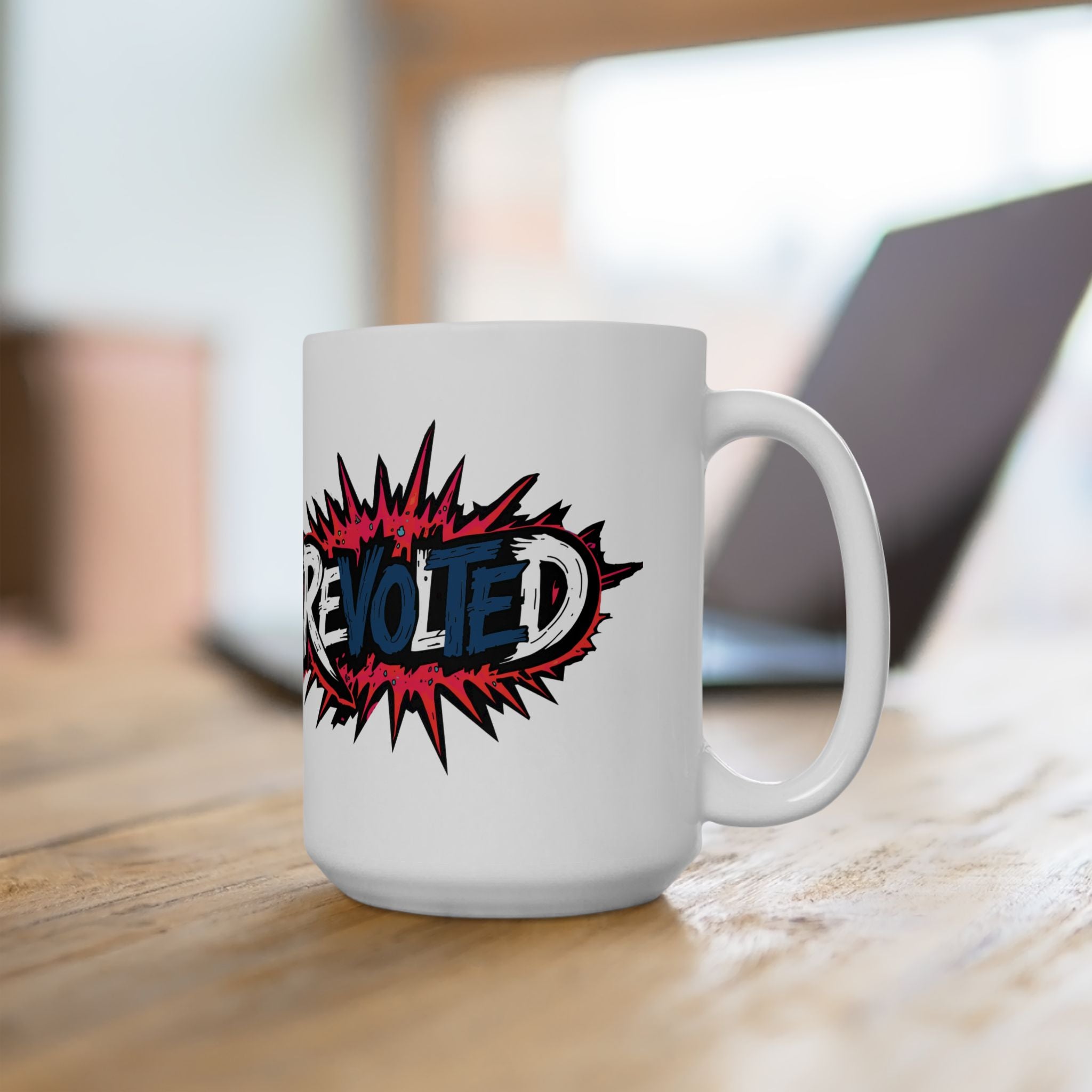Revolted, VOTE - Splash BAM Ceramic Mug, (15oz)