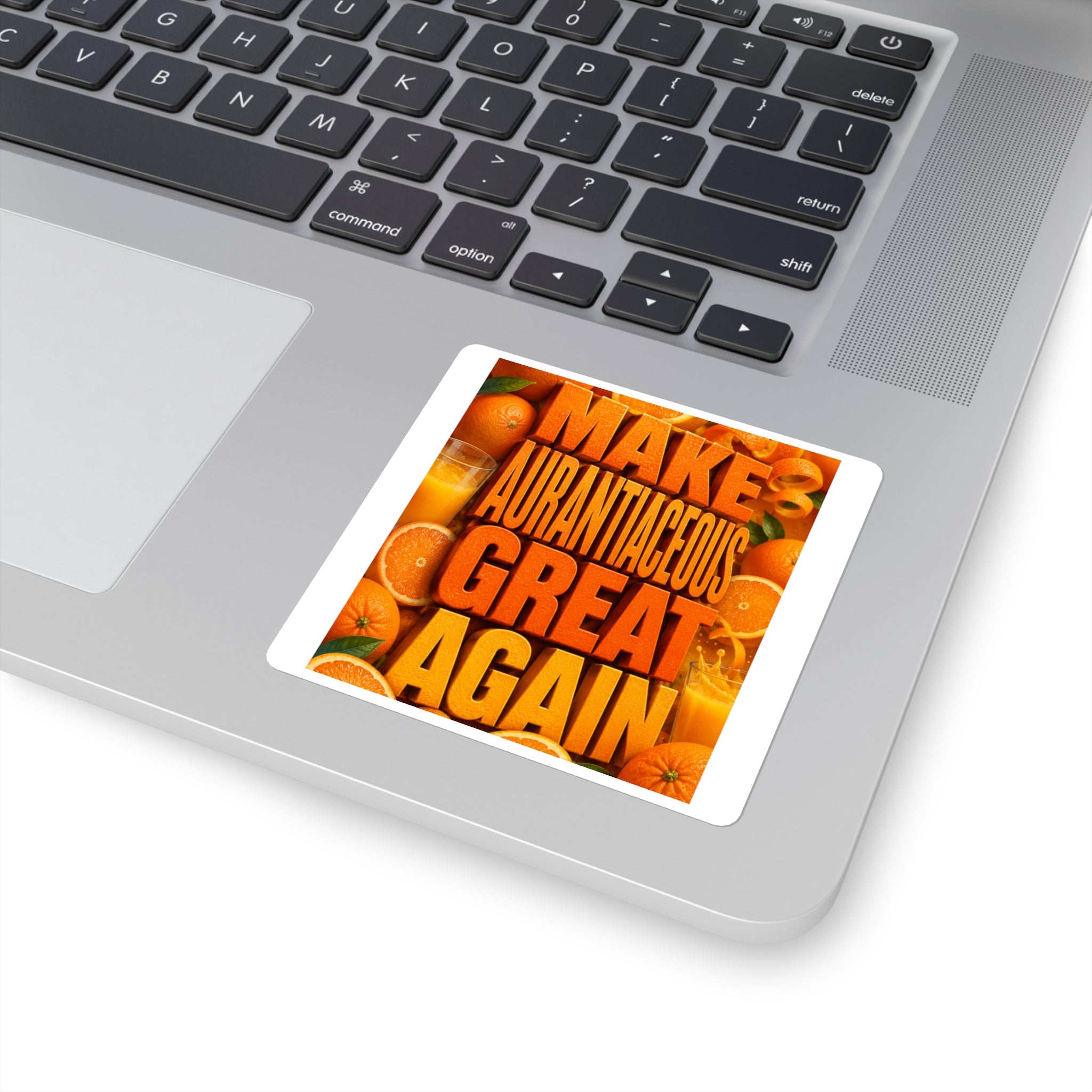 Make Aurantiaceous Great Again - Square Stickers