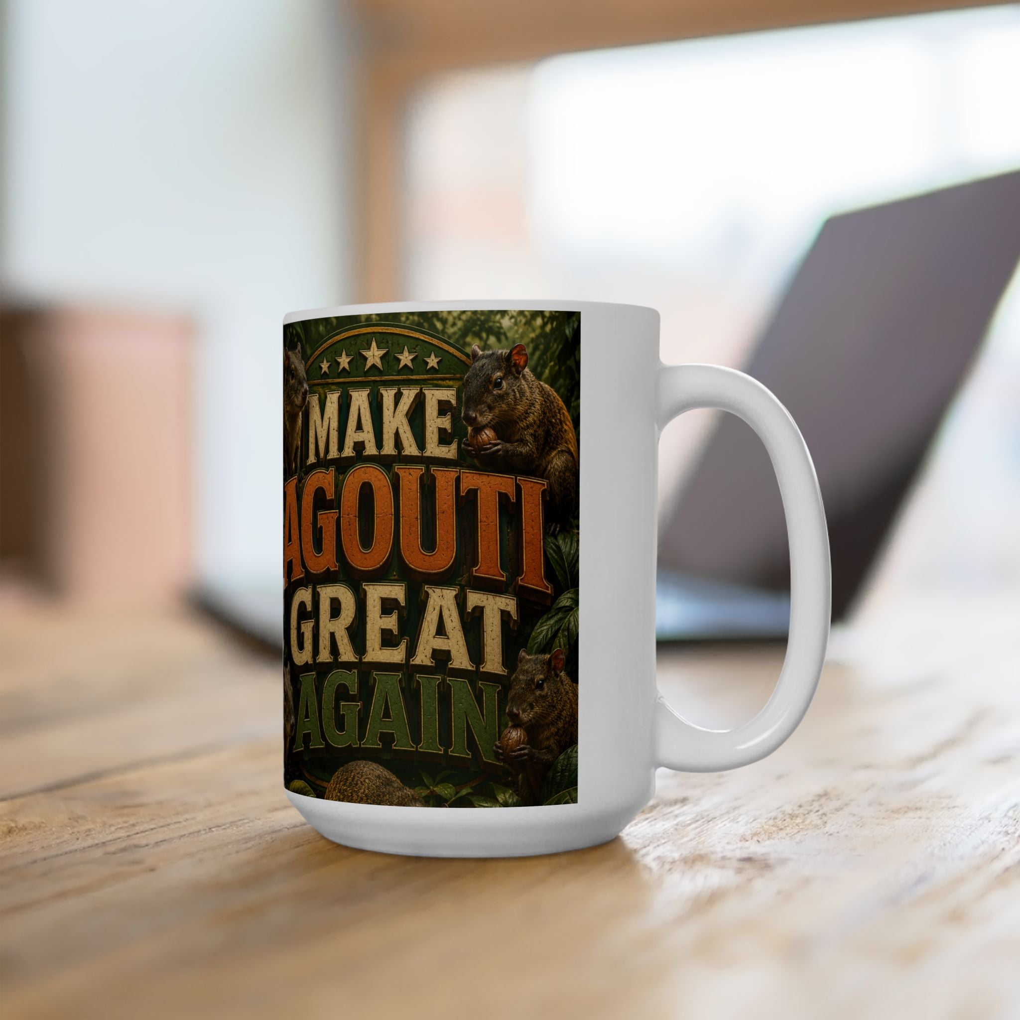 Make Agouti Great Again - Ceramic Mug, (15oz)