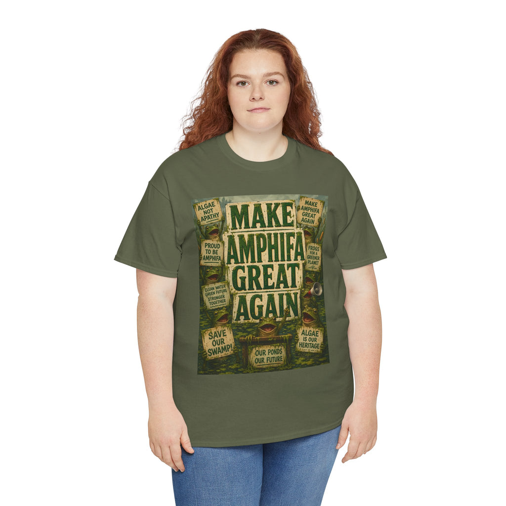 Make AMPHIFA Great Again - Dark Unisex Heavy Cotton Tee