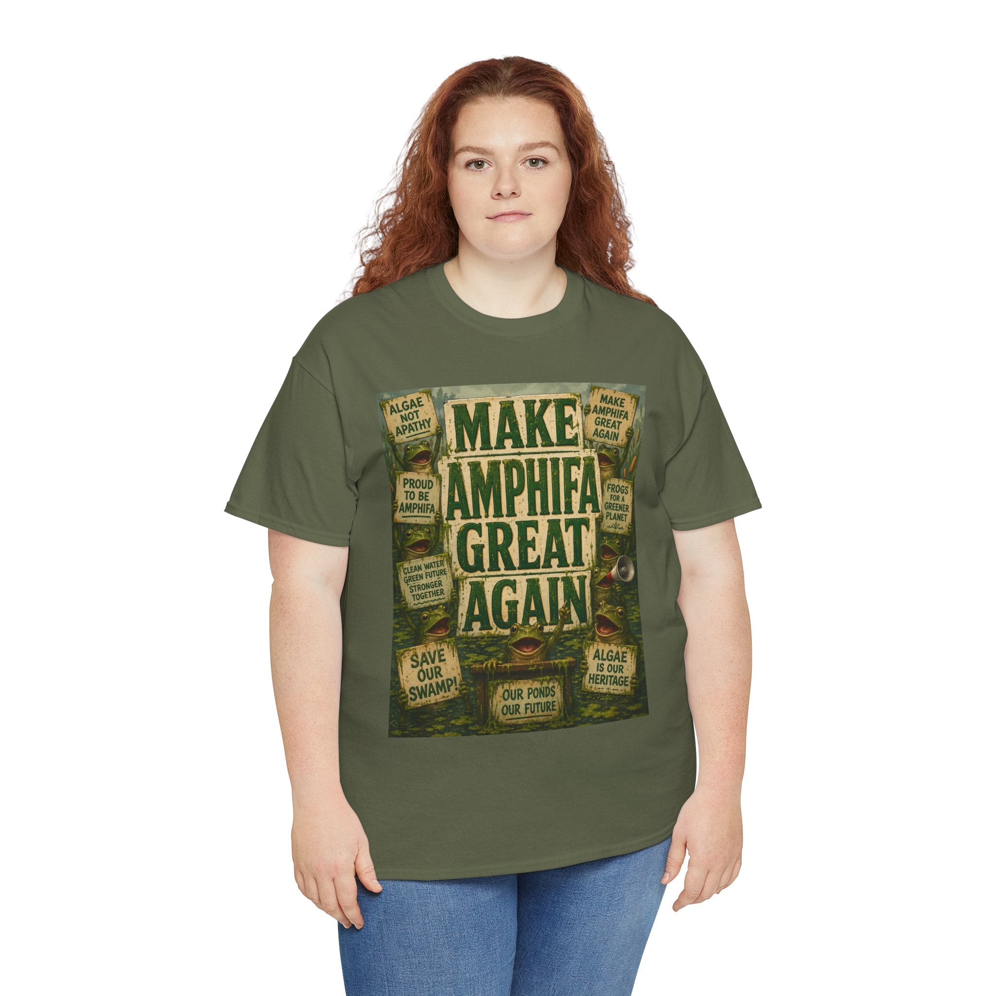 Make AMPHIFA Great Again - Dark Unisex Heavy Cotton Tee