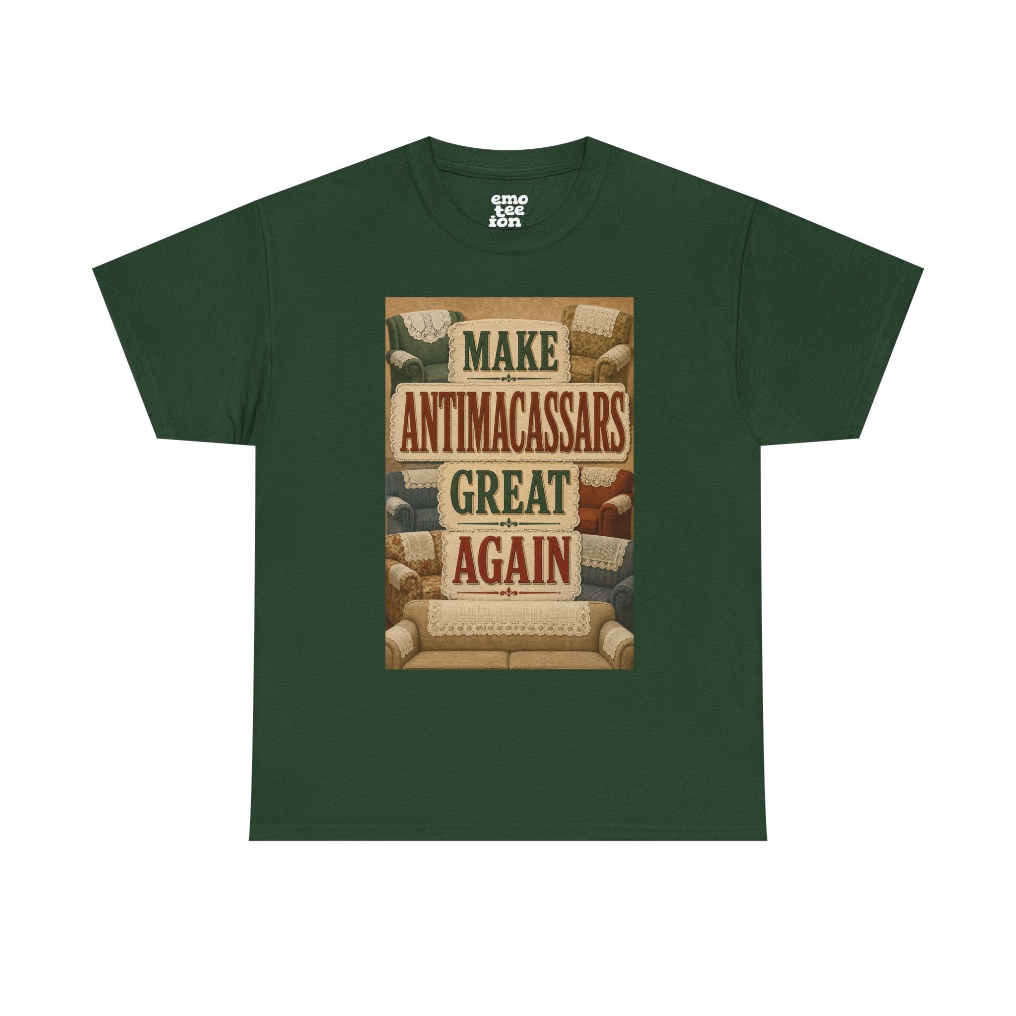 Make Antimacassars Great Again - Dark Unisex Heavy Cotton Tee