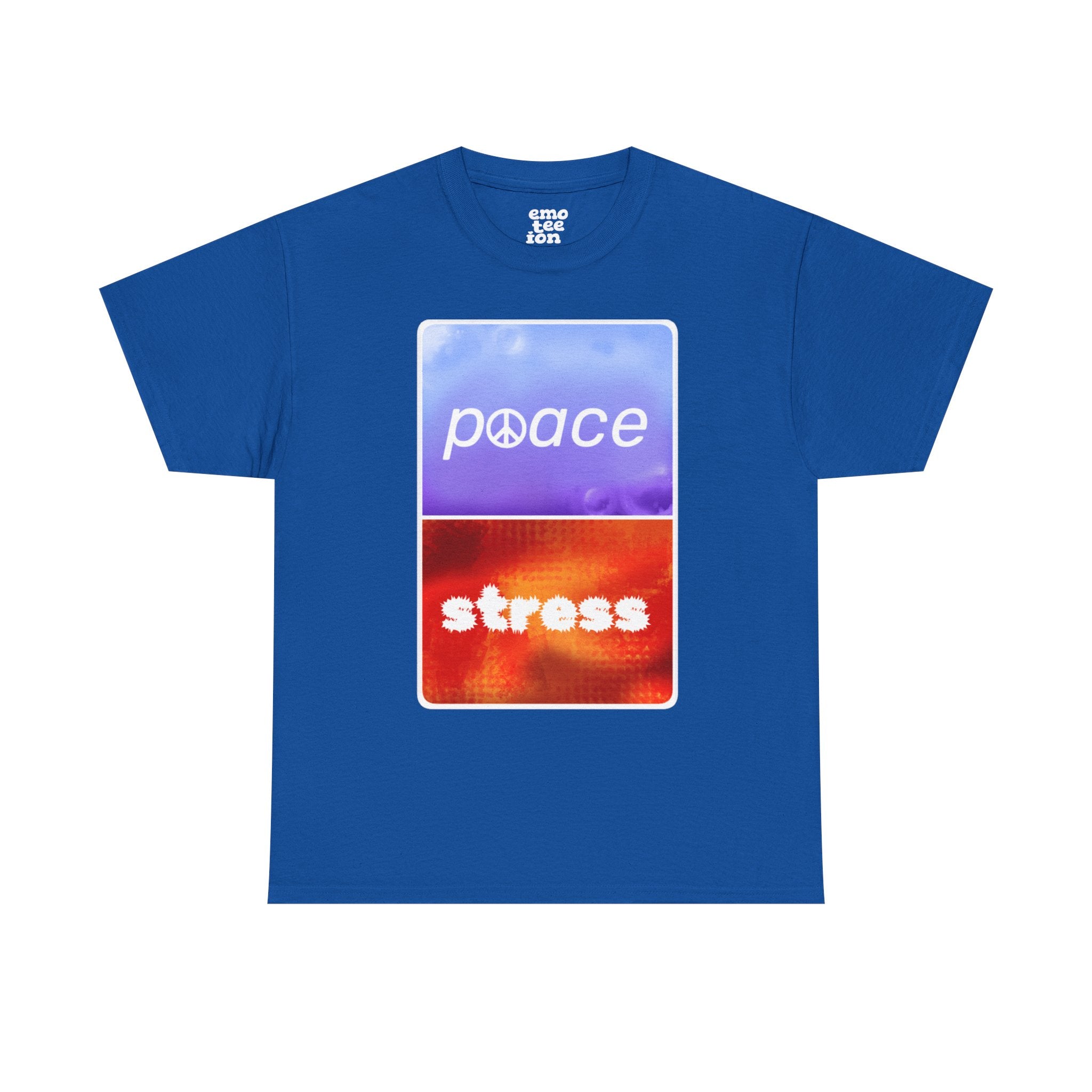 Choose Peace Over Stress - Minimal Dark Unisex Heavy Cotton Tee
