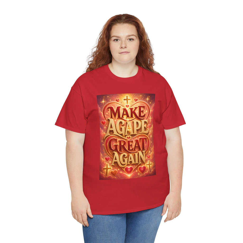 Make Agape Great Again - Dark Unisex Heavy Cotton Tee