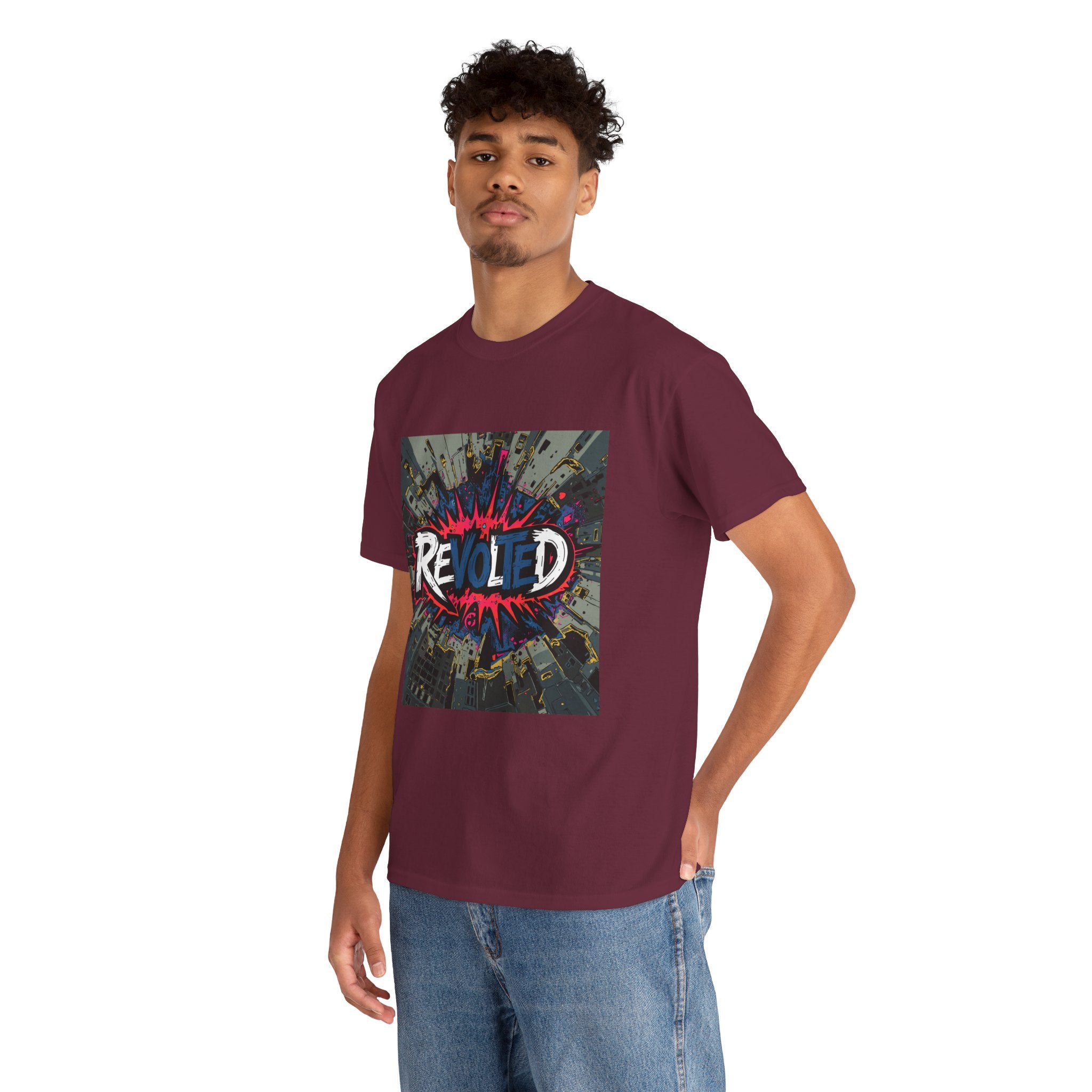 Revolted, VOTE - Cityscape Dark Unisex Heavy Cotton Tee