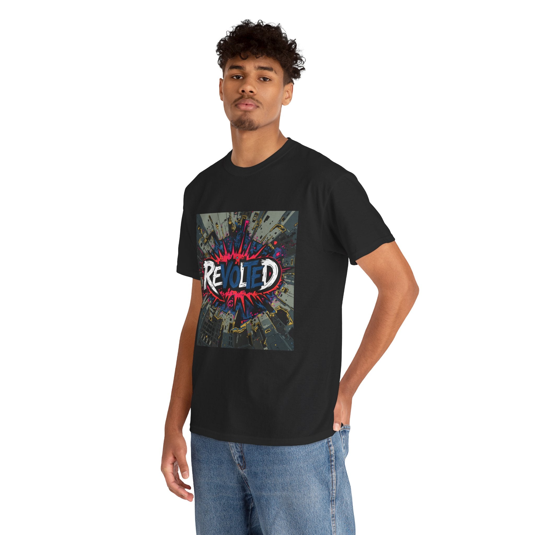 Revolted, VOTE - Cityscape Dark Unisex Heavy Cotton Tee