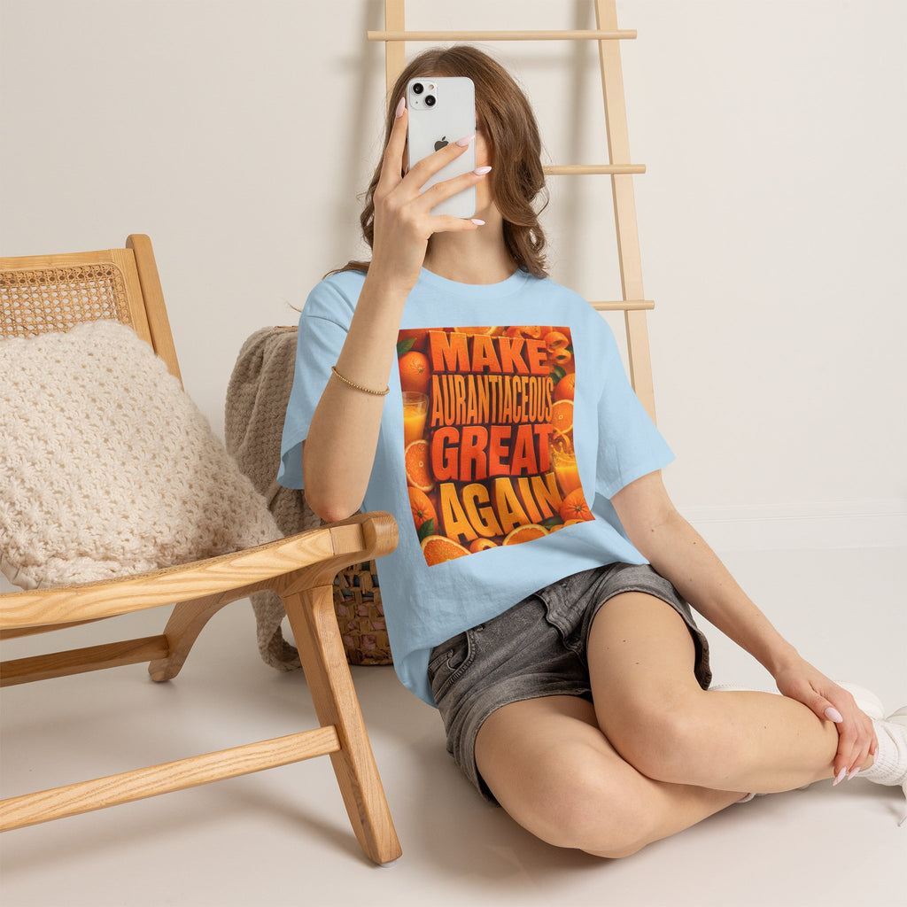 Make Aurantiaceous Great Again - Light Unisex Heavy Cotton Tee