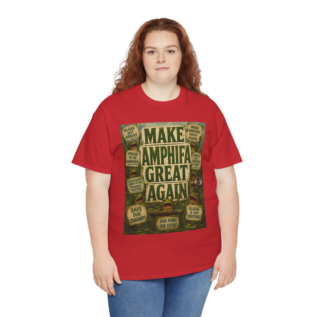 Make AMPHIFA Great Again - Dark Unisex Heavy Cotton Tee