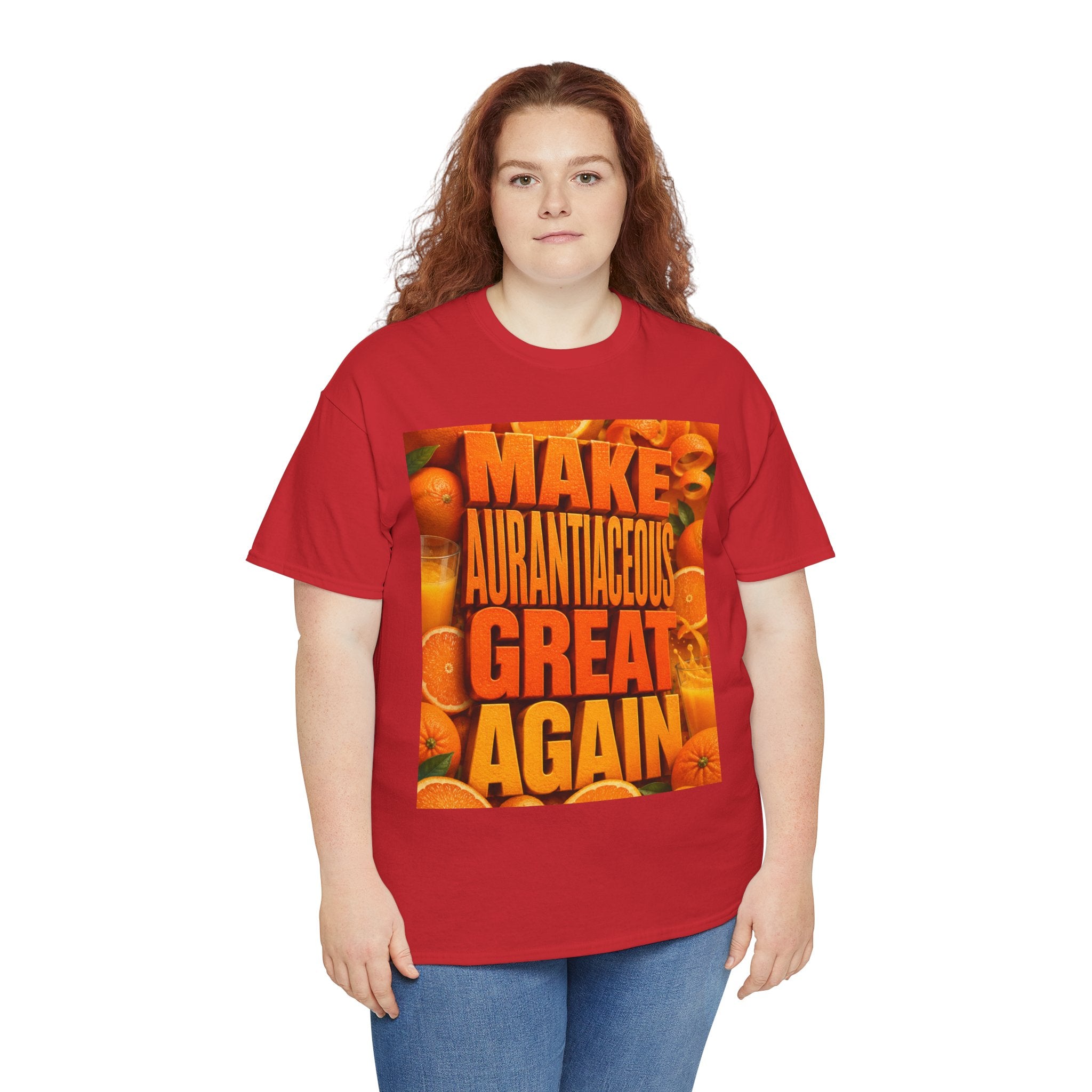 Make Aurantiaceous Great Again - Dark Unisex Heavy Cotton Tee