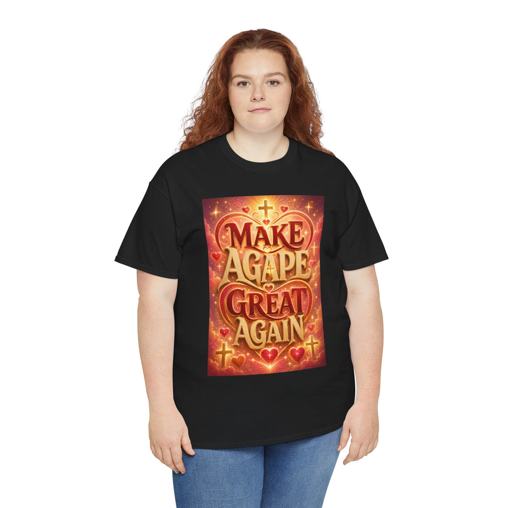 Make Agape Great Again - Dark Unisex Heavy Cotton Tee