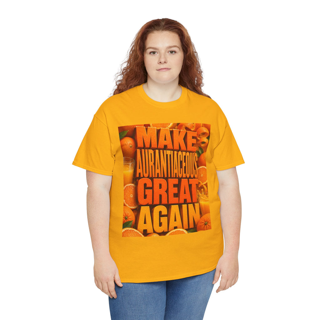 Make Aurantiaceous Great Again - Dark Unisex Heavy Cotton Tee