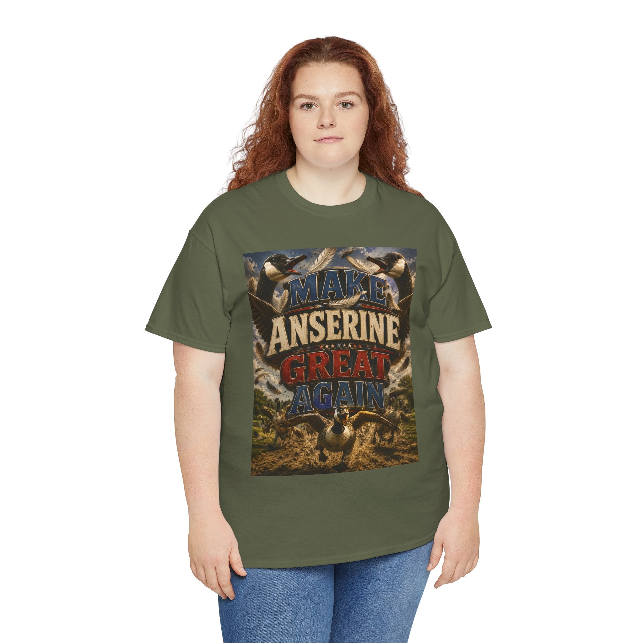 Make Anserine Great Again - Dark Unisex Heavy Cotton Tee