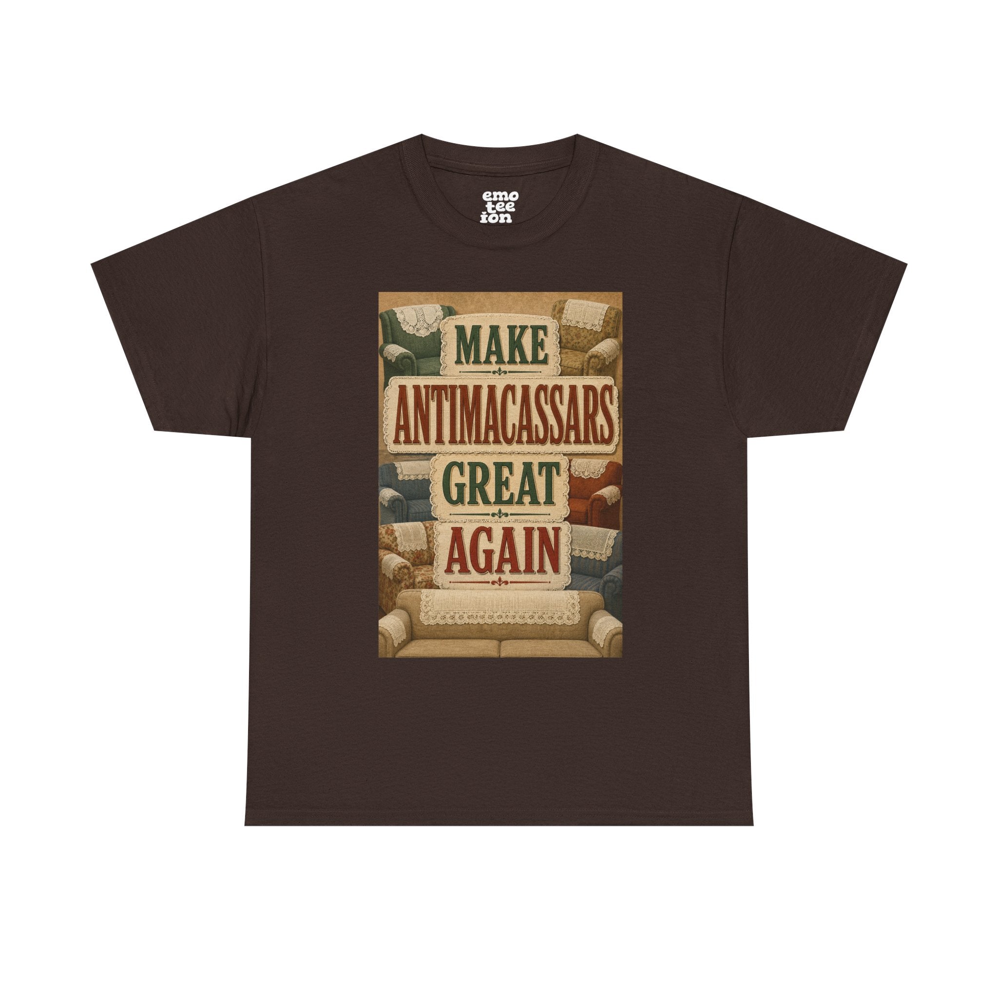 Make Antimacassars Great Again - Dark Unisex Heavy Cotton Tee