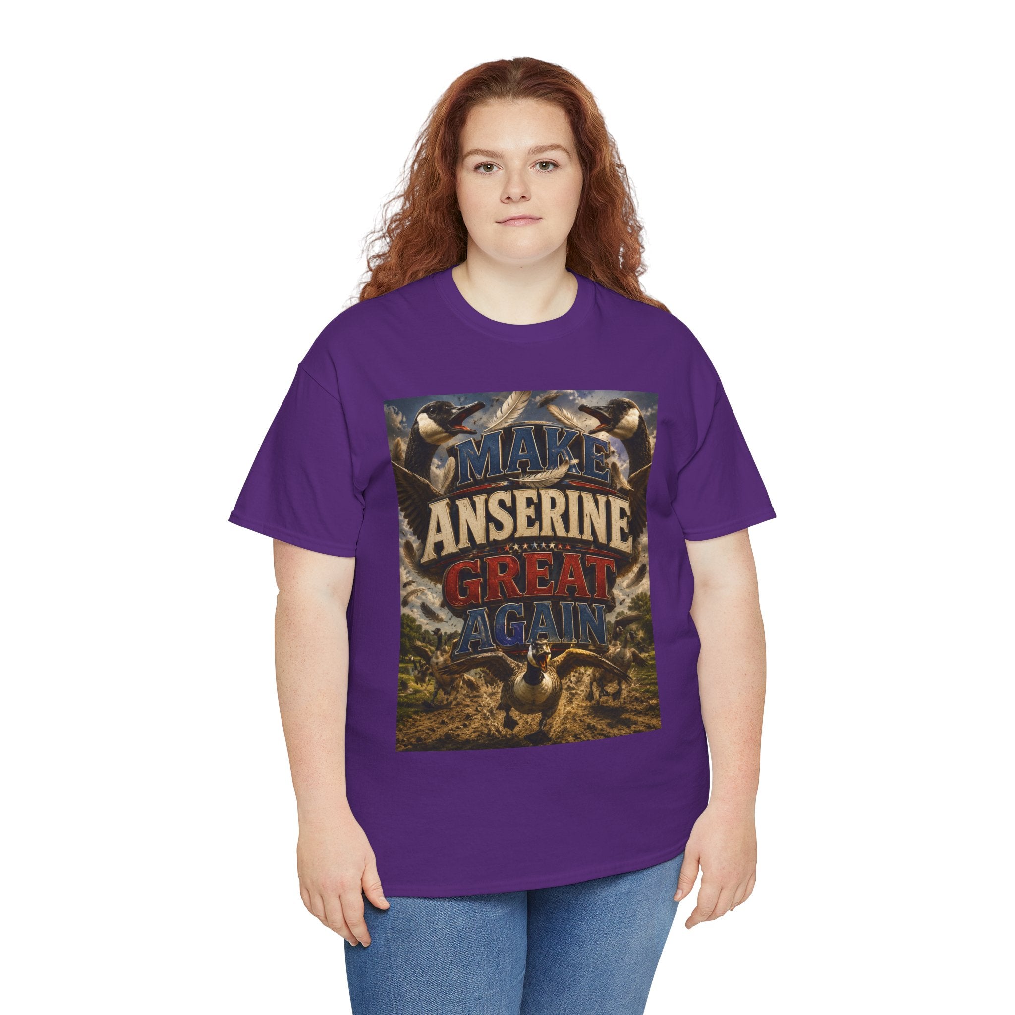 Make Anserine Great Again - Dark Unisex Heavy Cotton Tee